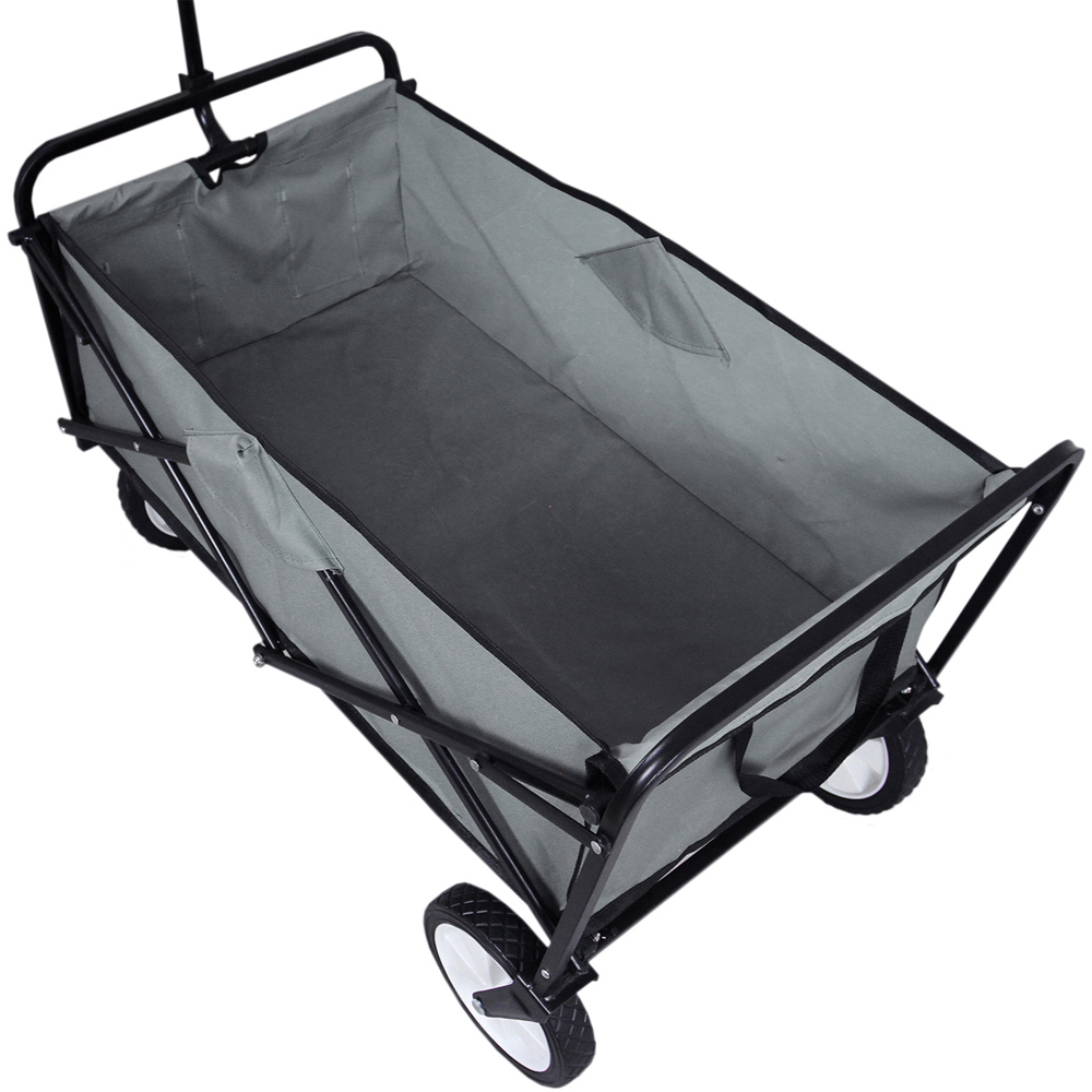 Foldable Garden Cart Wagon - Grey Image 4