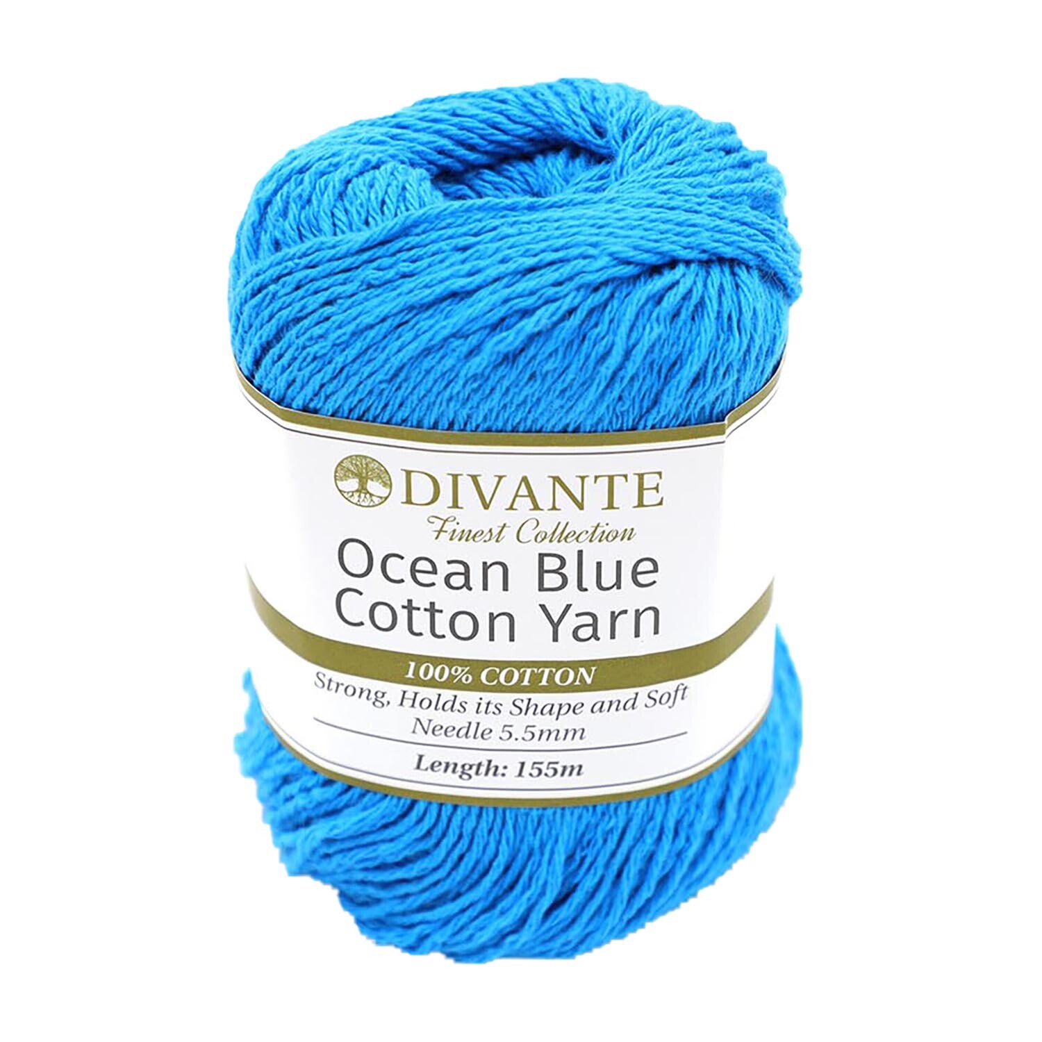 Divante Ocean Blue Cotton Yarn 155m Image