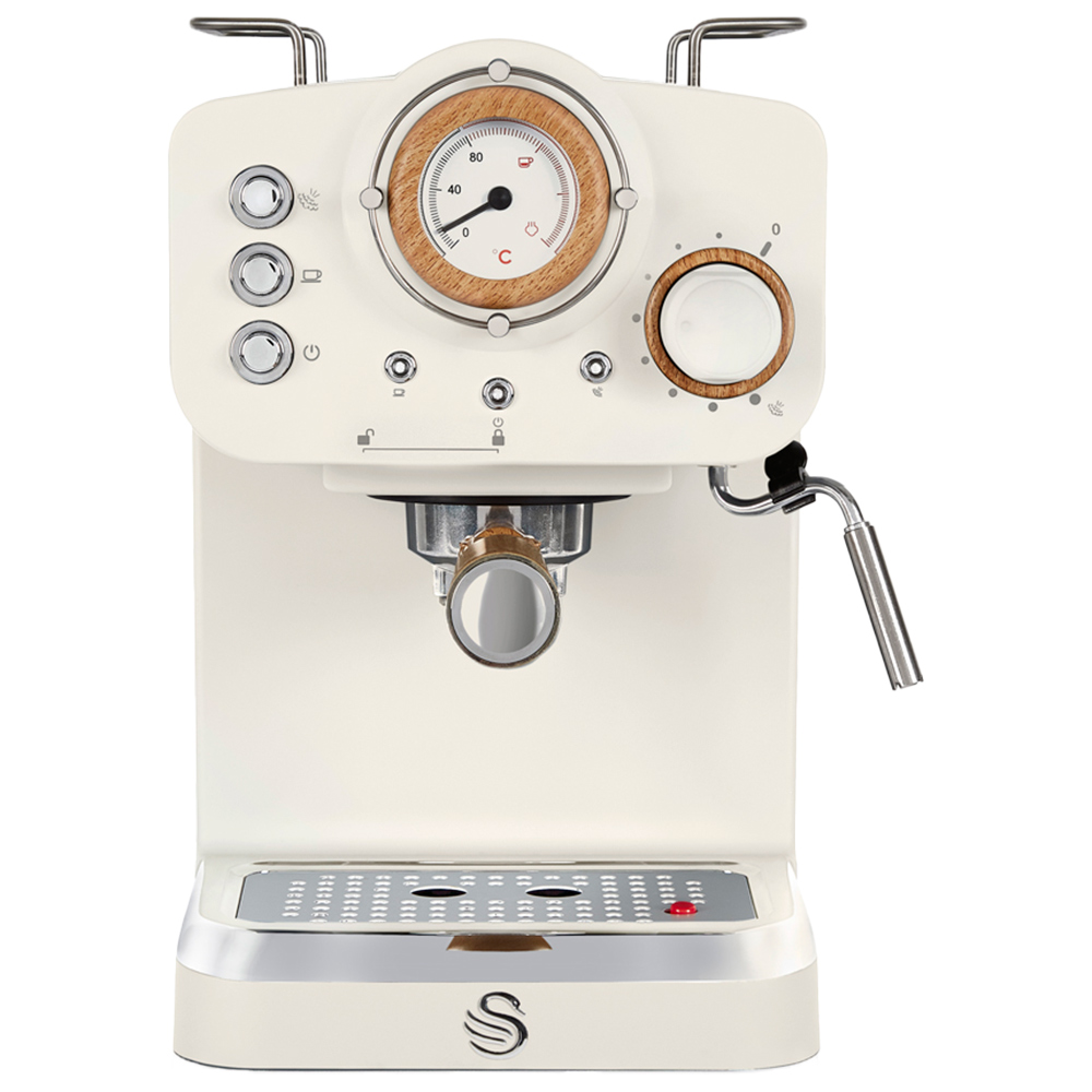 Swan SK22110WHTN Nordic White 1.2L Espresso Coffee Machine Image 1