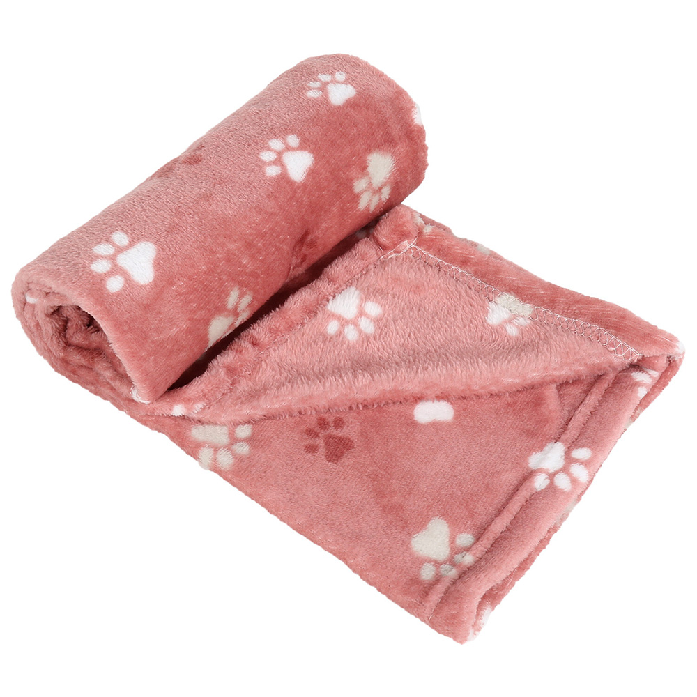 Single Soft Paw Print Pet Blanket in Assorted styles Image 7