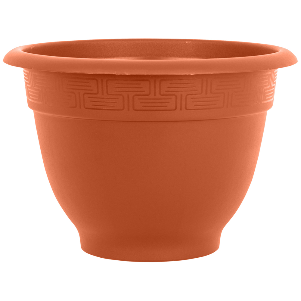 Wham Bell Pot Terracotta Recycled Plastic Round Planter 44cm 4 Pack Image 3