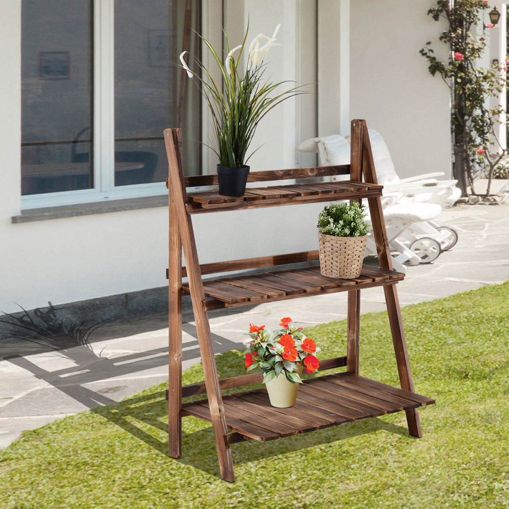 Outsunny 3 Tier Flower Pot Stand Image 2
