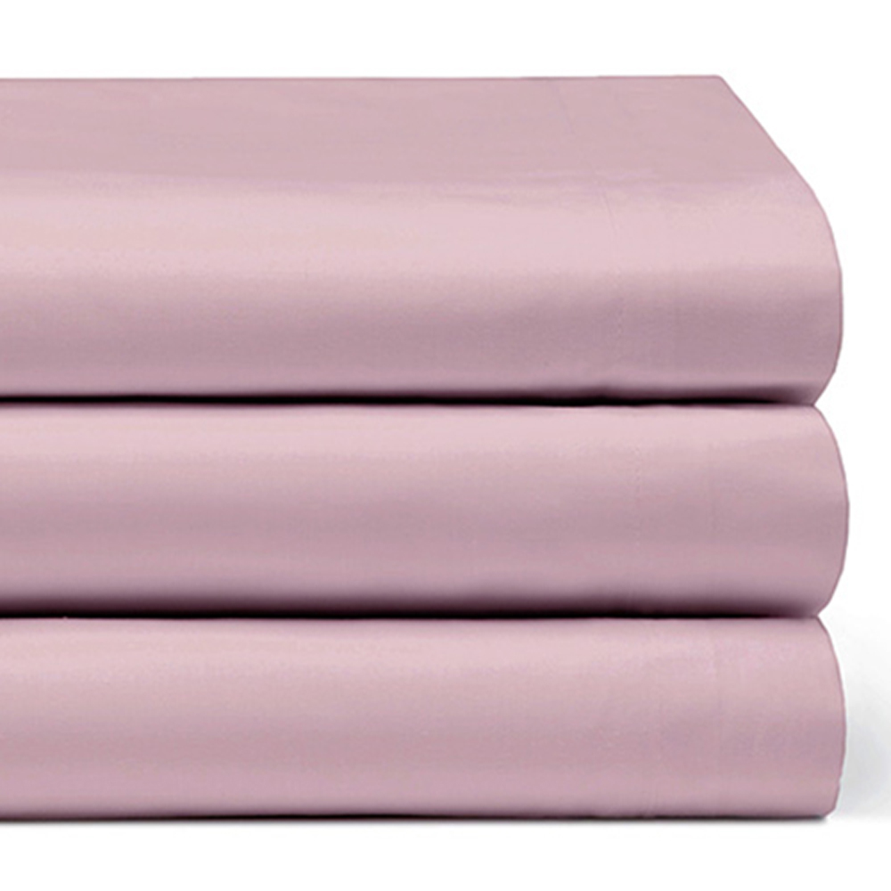 Serene Single Blush Flat Bed Sheet Image 2