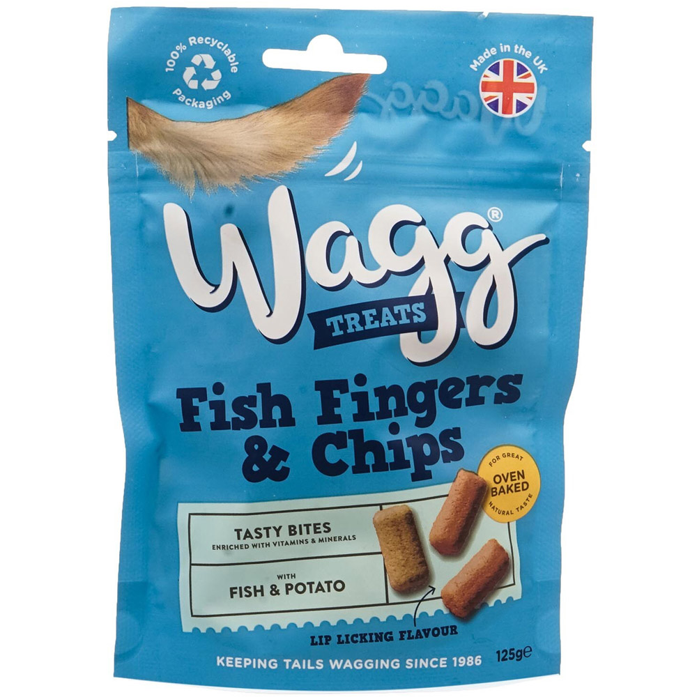 Wagg Fish Fingers and Chips Dog Treat 125g Image