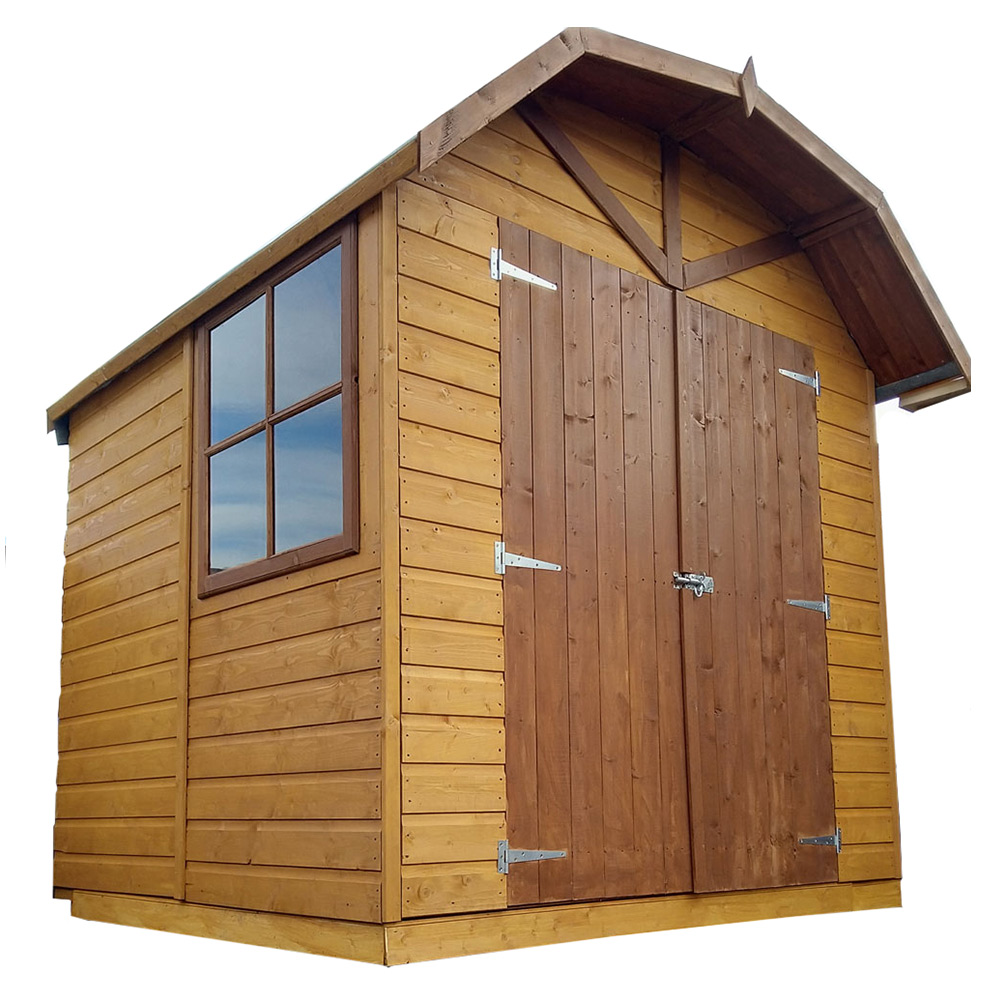Shire Barn 7 x 7ft Double Door Wooden Shiplap Shed Image 1