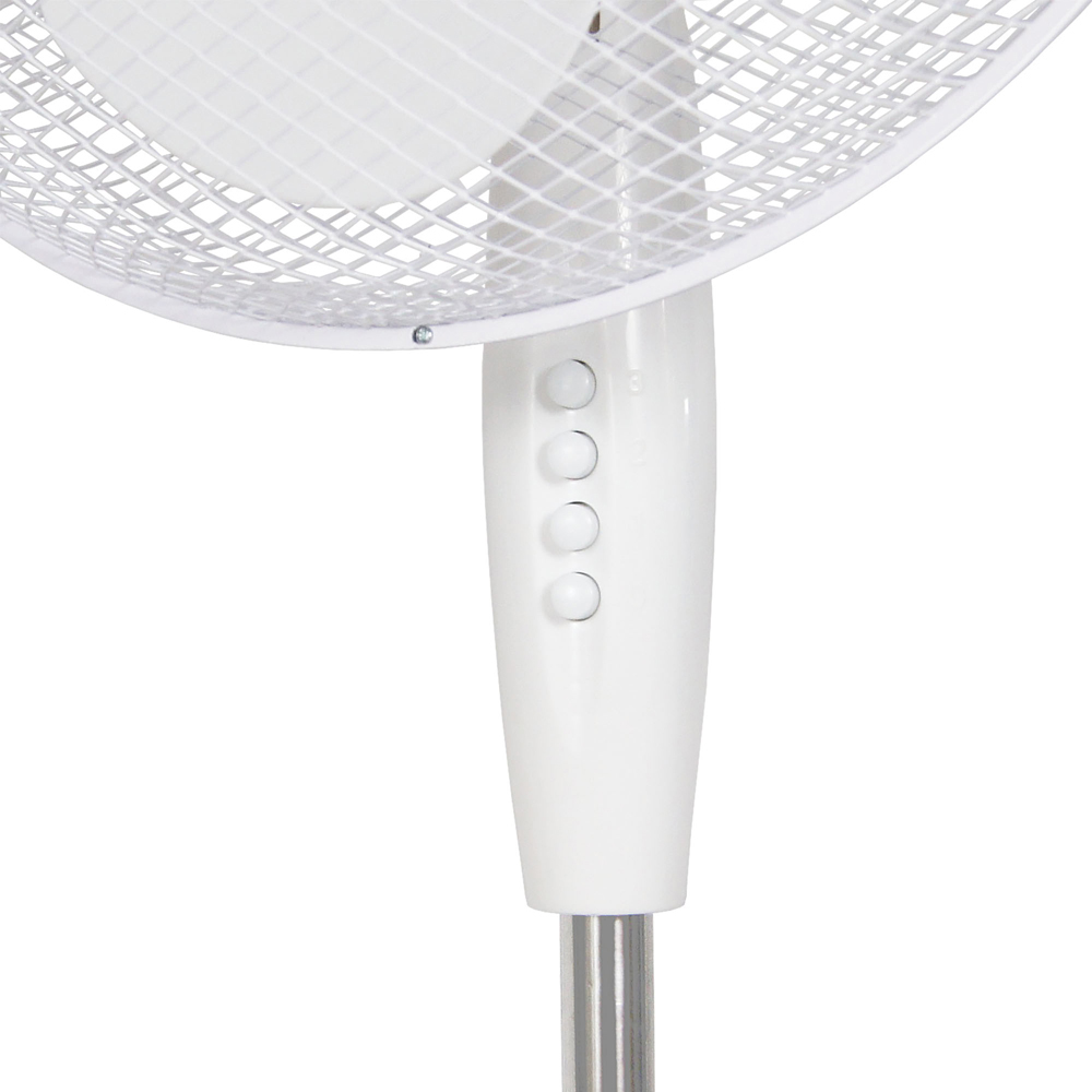 Igenix White Pedestal Fan 16 inch Image 5