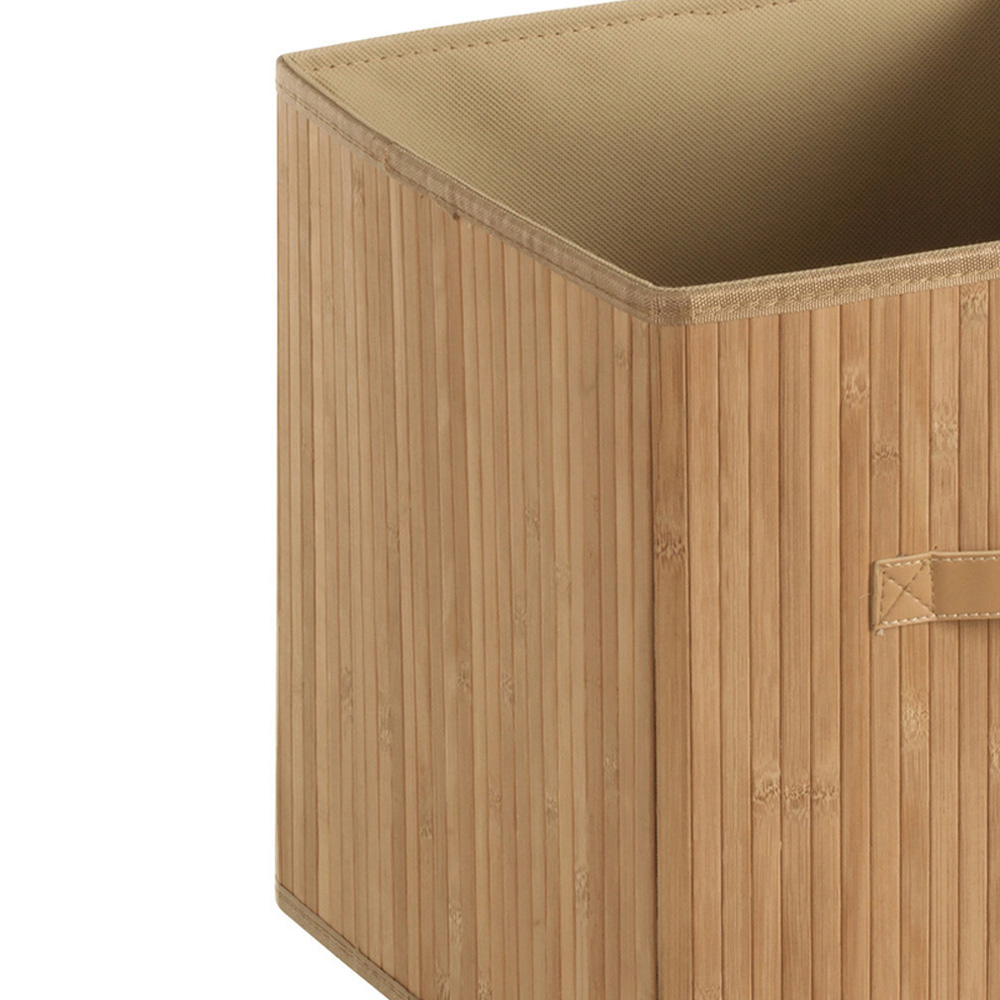 Premier Housewares Kankyo Natural Bamboo Storage Box with Handles Image 2
