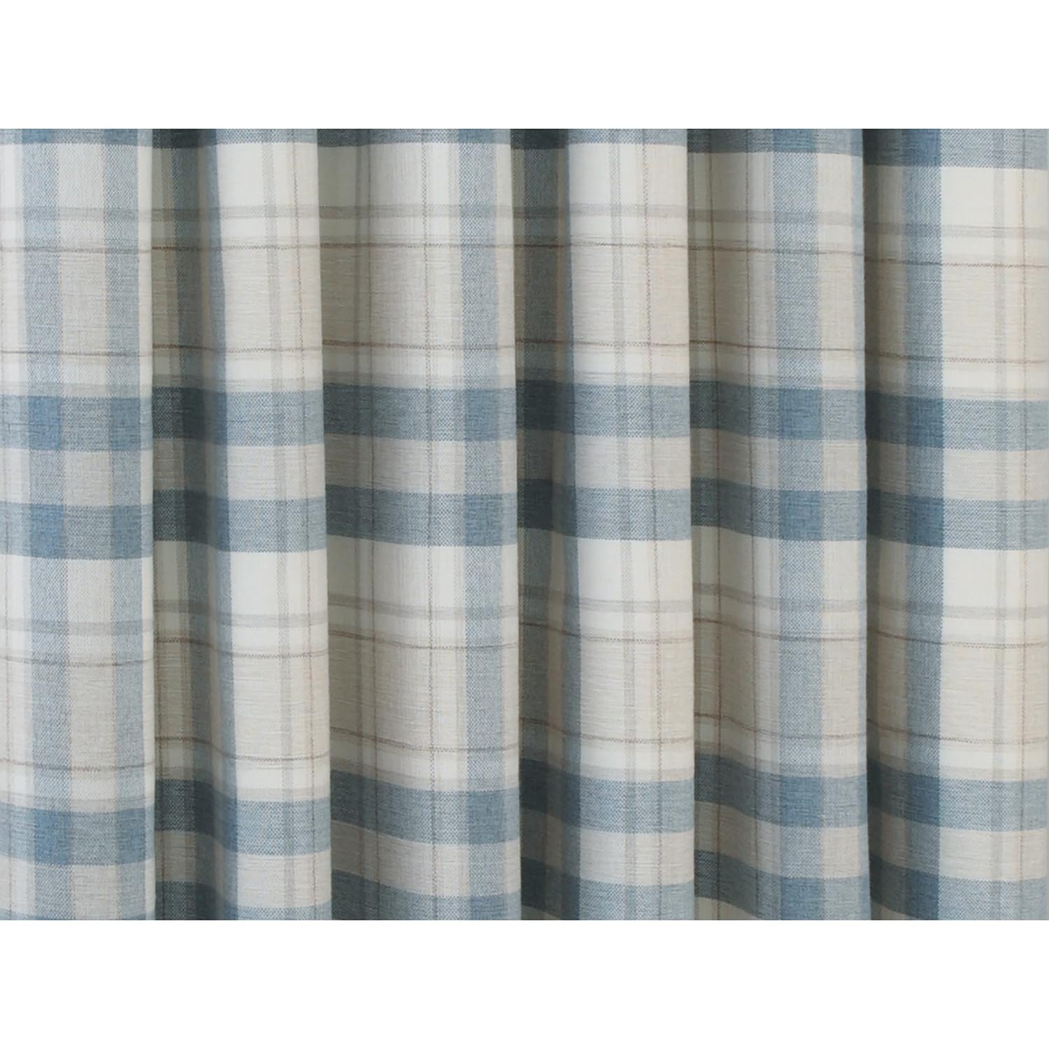 Highbury Blue Check Curtain 137 x 117cm Image 3