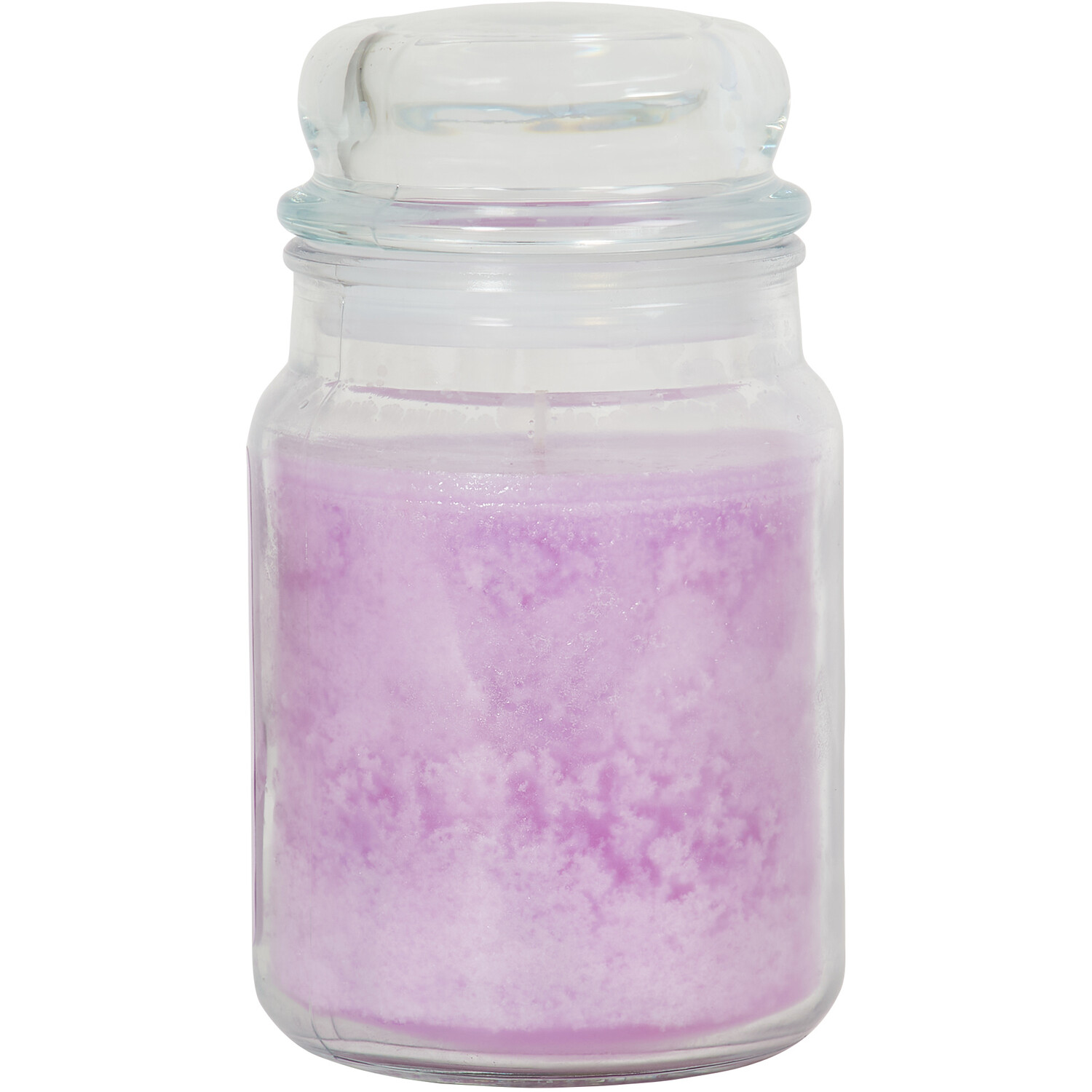 Lavender & Vanilla Large Mason Jar Candle - Purple Image 3