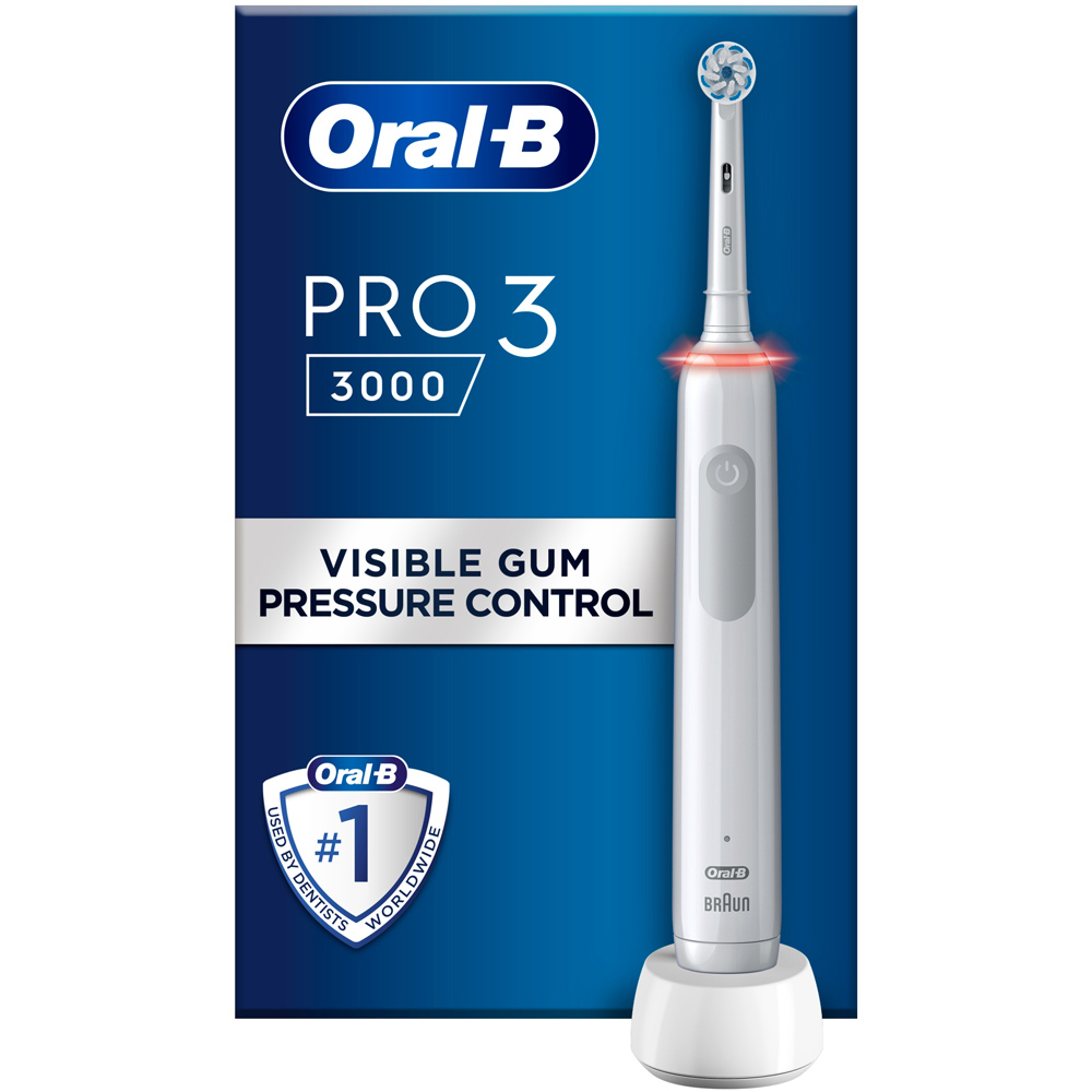 Oral-B PRO 3 3000 Sensitive White Electric Tooth Brush Image 3