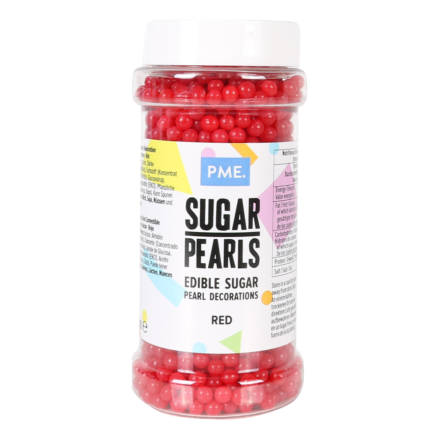 PME Sugar Pearls - Red Image