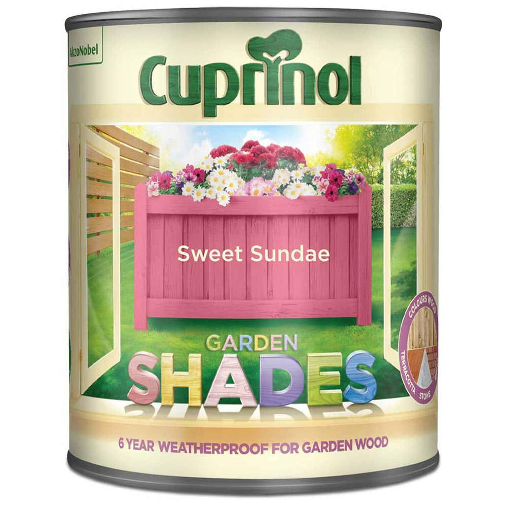 Cuprinol Garden Shades Sweet Sundae Wood Paint 1L Image 2