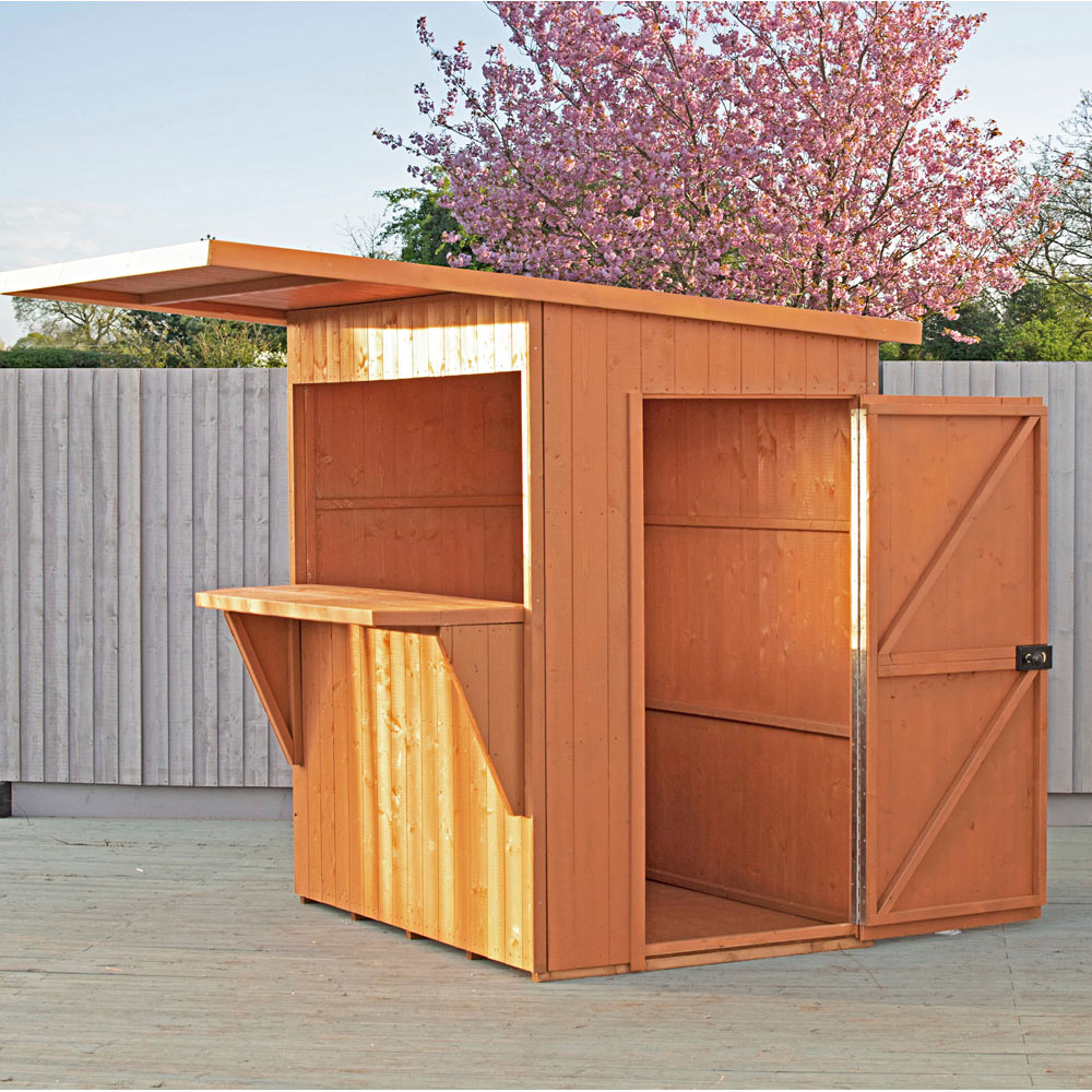 Shire 6 x 4ft Pent Garden Bar Shed Image 3