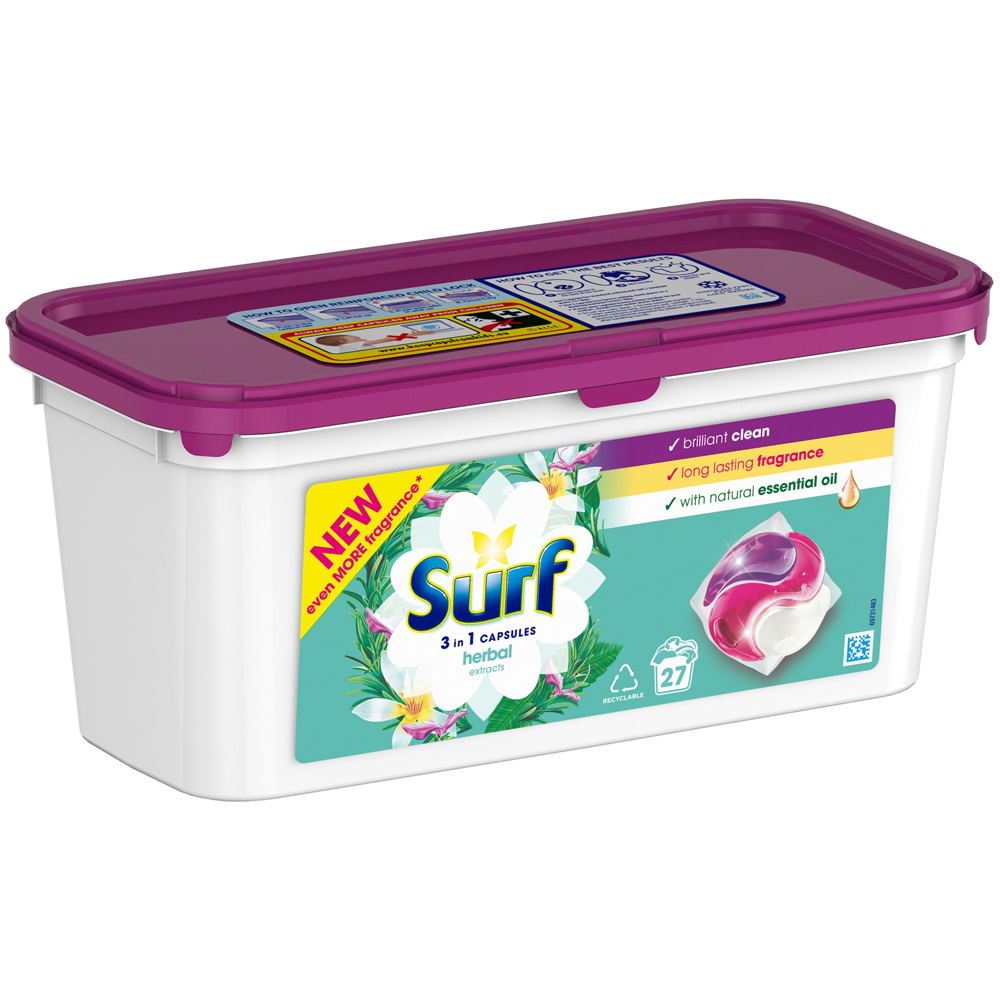 Surf 3 in 1 Herbal Extracts Laundry Washing Capsules Image 3