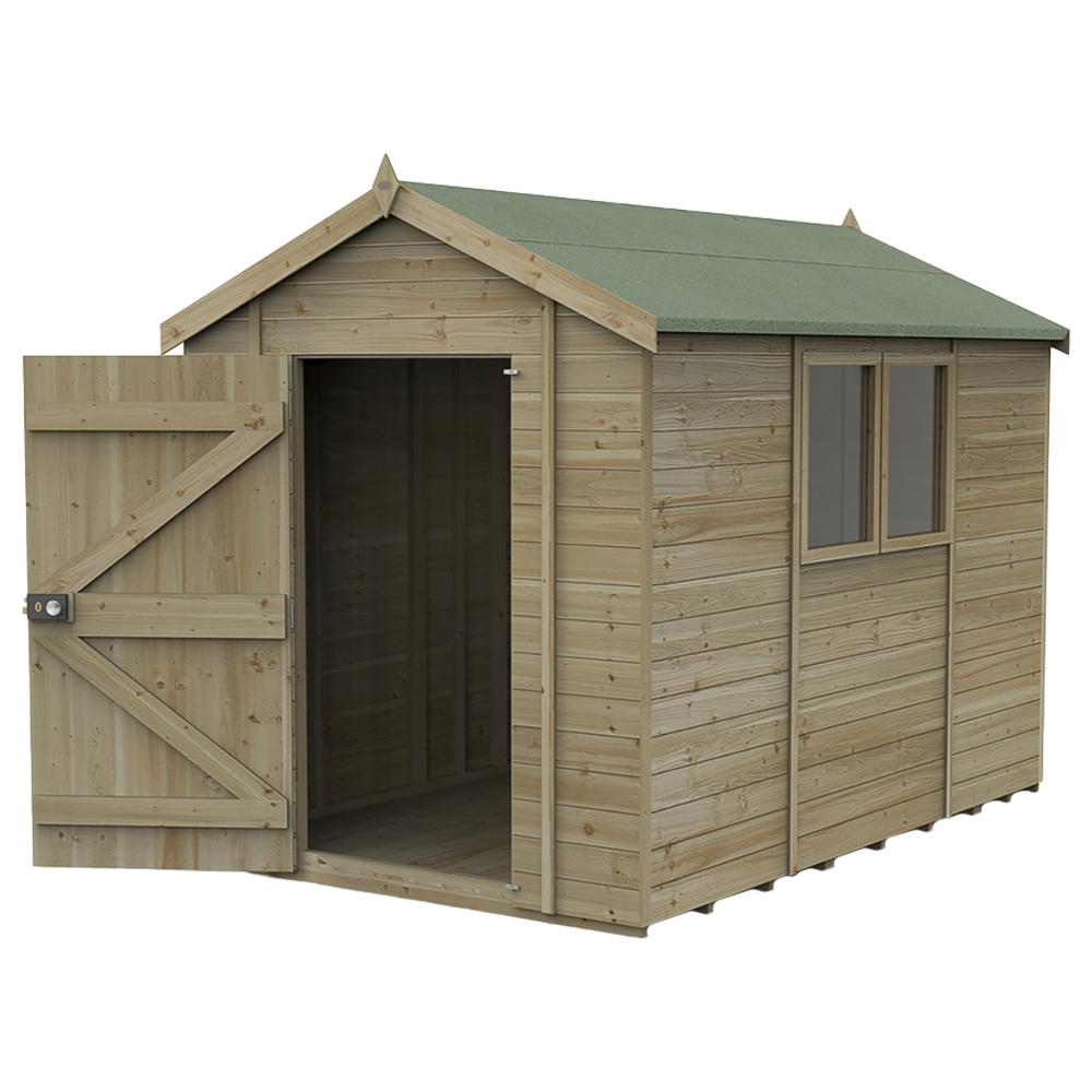 Forest Garden Timberdale 10 x 6ft Pressure Treated Apex Wooden Shed Image 3