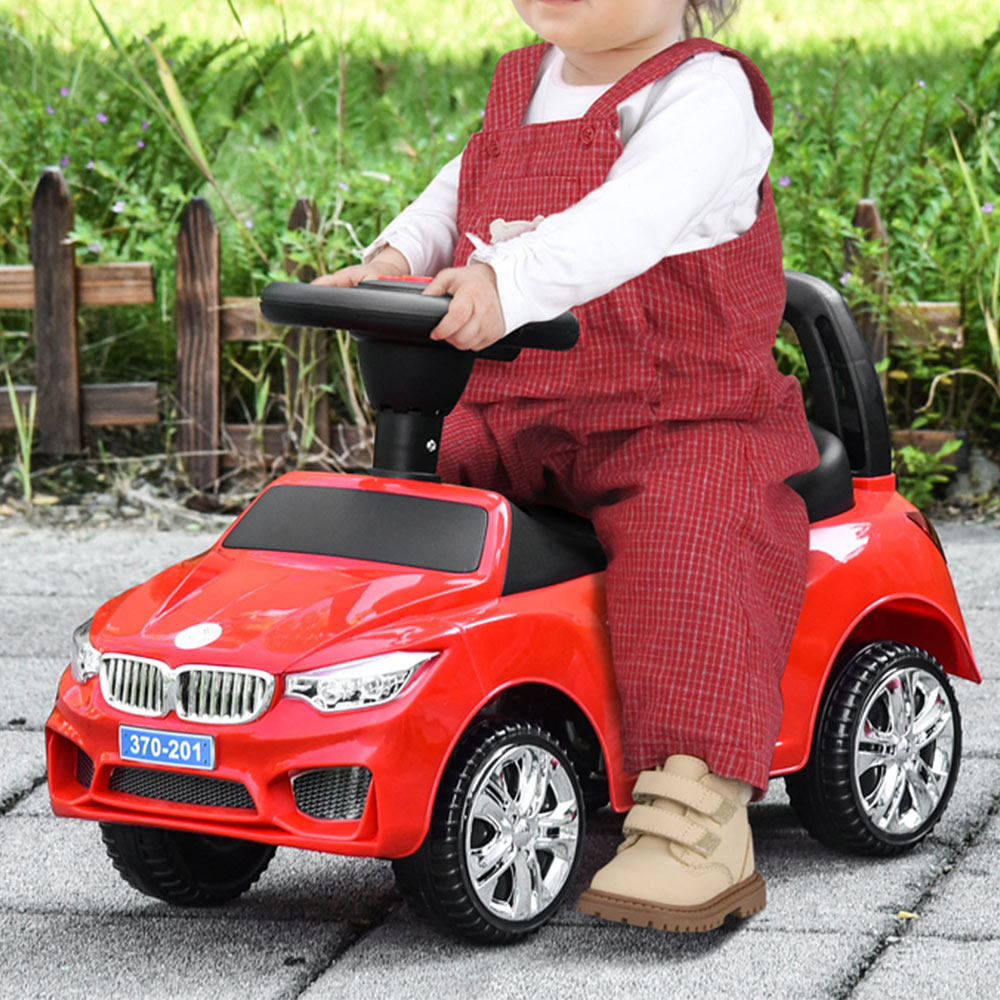 HOMCOM Kids Red Foot-To-Floor Ride-On Sliding Car 18-36 Months Image 2
