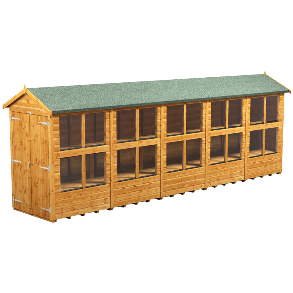 Power Sheds 20 x 4ft Double Door Apex Potting Shed Image 1