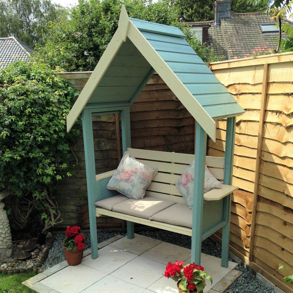 Shire Blossom 2 Seater 7 x 4 x 2.1ft Pressure Treated Arbour Image 4