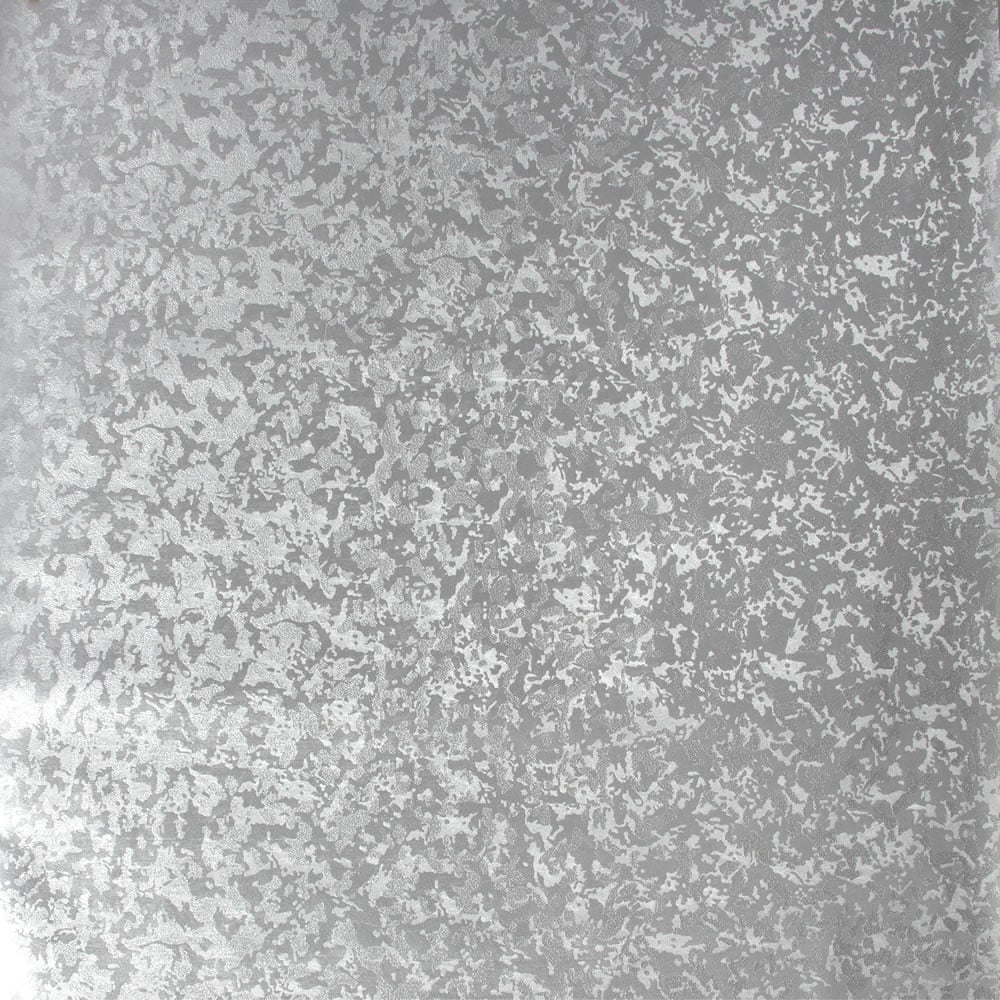 Wilko Crushed Velvet Foil Silver Wallpaper Image 1