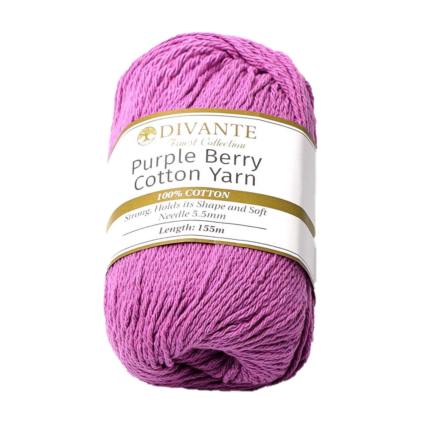 Divante Purple Berry Cotton Yarn 155m Image