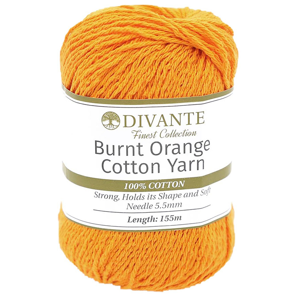 Divante Burnt Orange Cotton Yarn 100g Image