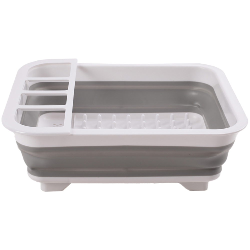 Living And Home Plastic Collapsible Dish Rack Drainer Image 3