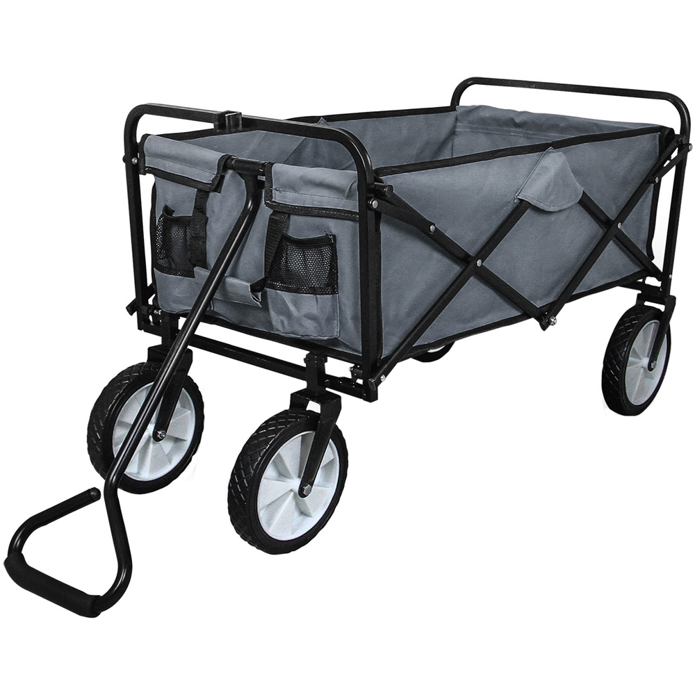 Foldable Garden Cart Wagon - Grey Image 3