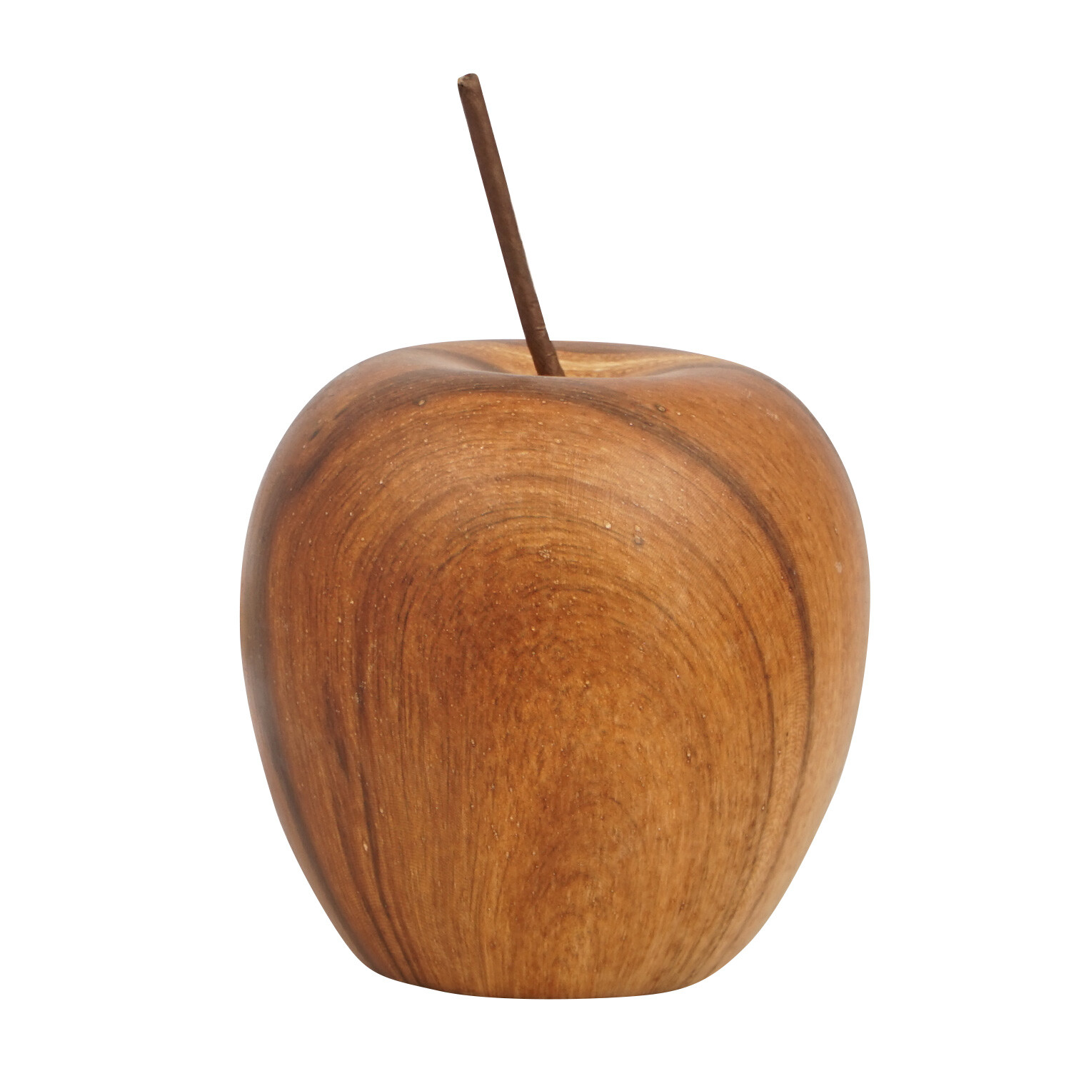 Wooden Effect Fruit Ornament - Brown Image 2