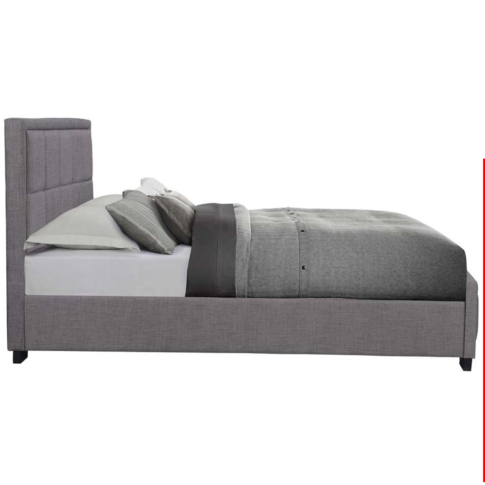 Hannover Double Steel Velour Bed Frame Image 3