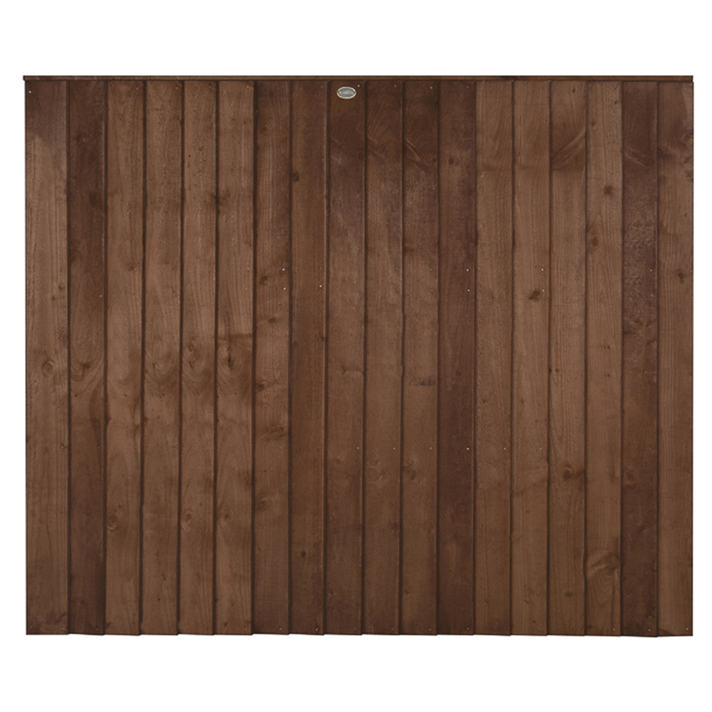 Forest Garden Dark Brown Closeboard Panel 1.83 x 1.68m Image 3