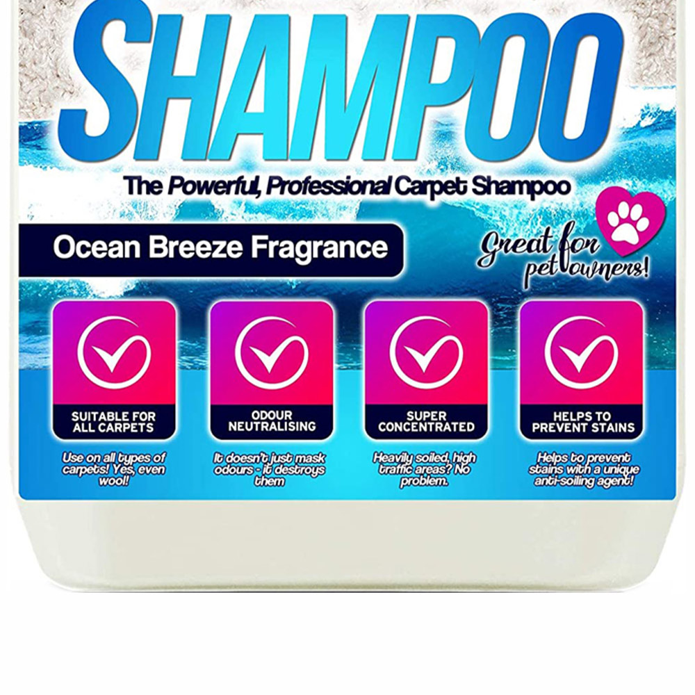Pro-Kleen Carpet Shampoo Ocean Breeze Fragrance 5L Image 3