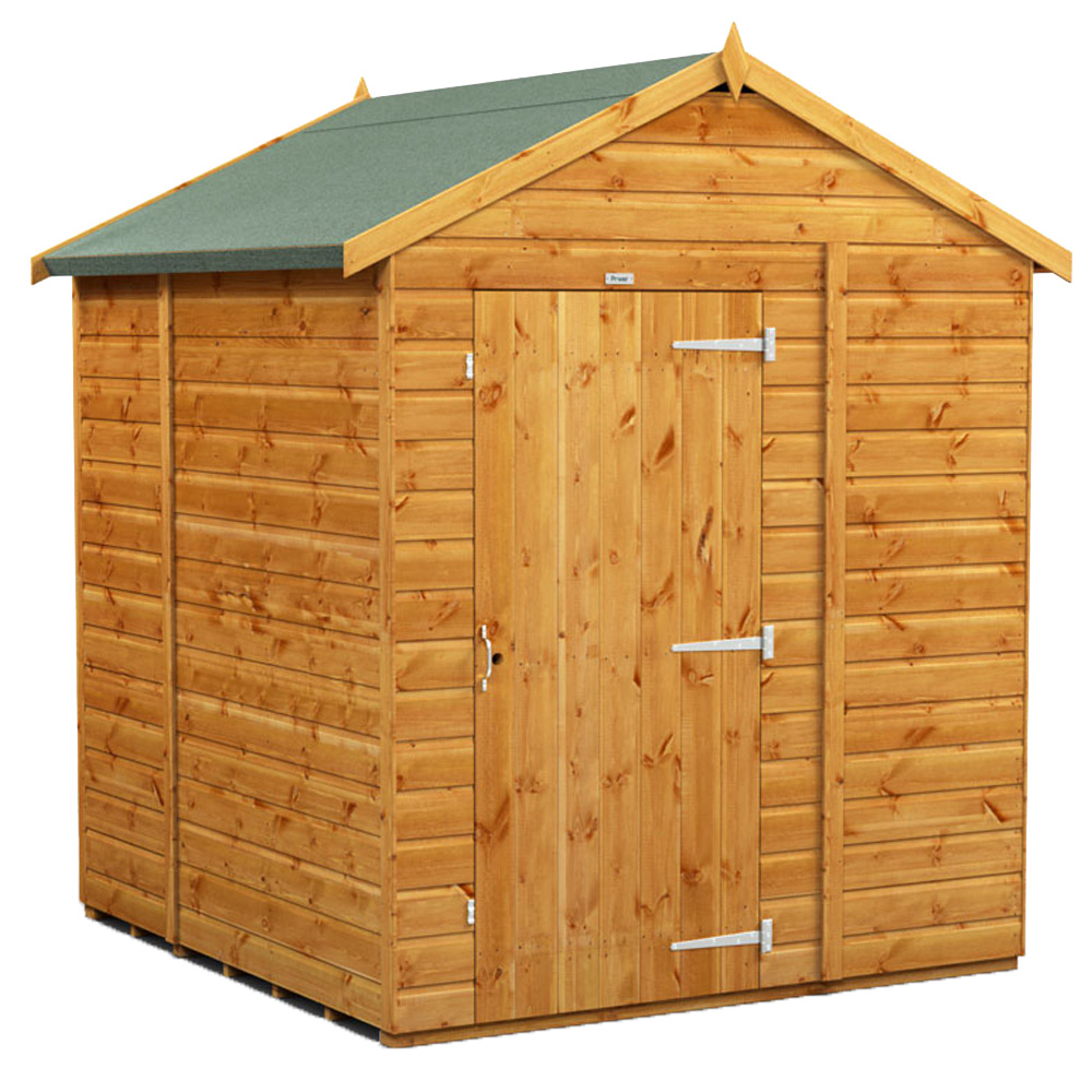 Power Sheds 6 x 6ft Apex Wooden Shed Image 1