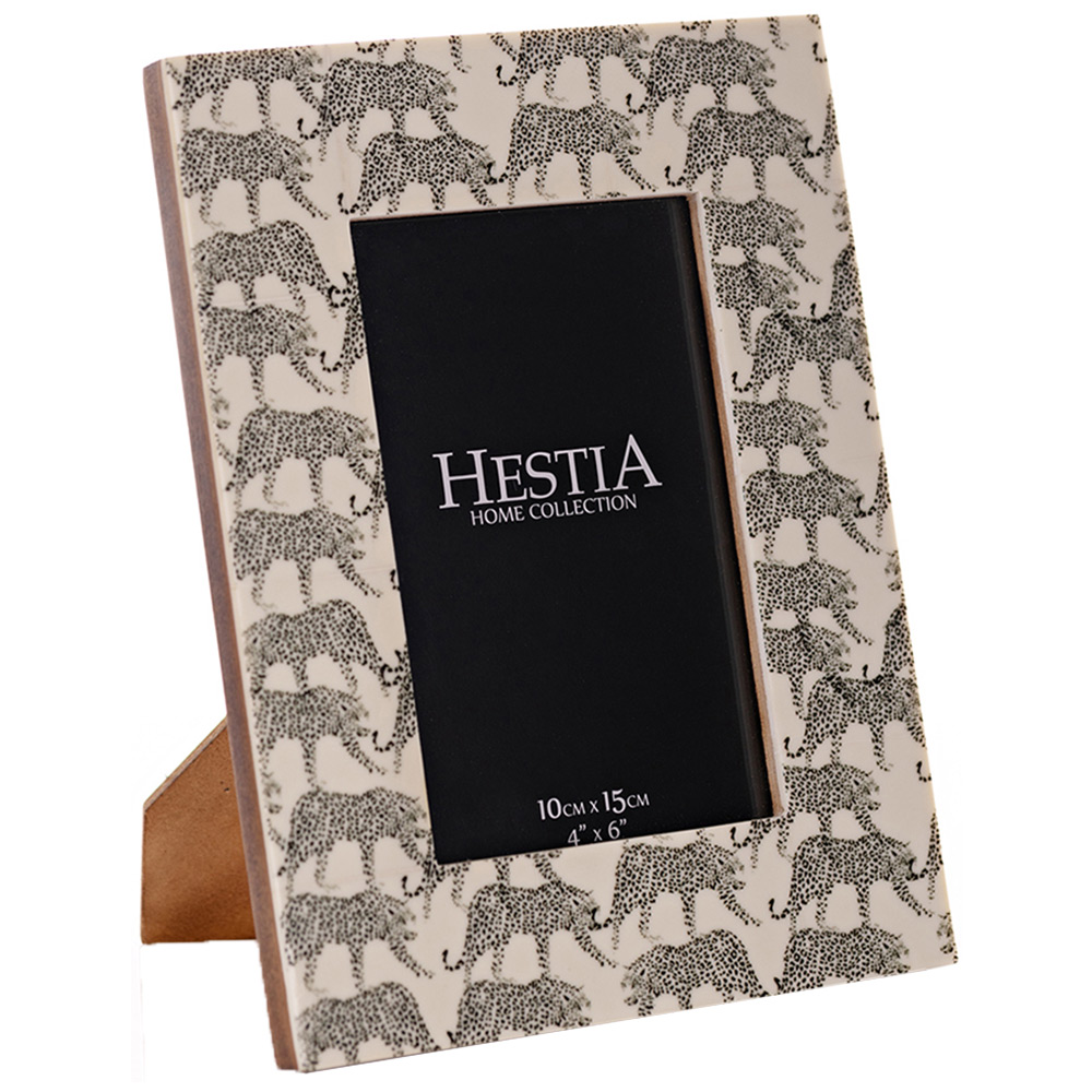 Premier Housewares Hestia Resin Jaguar Photo Frame 4 x 6 Inch Image 2