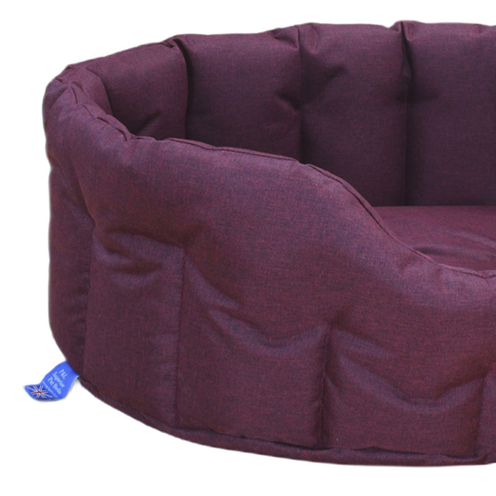 P&L Large Red Oval Waterproof Dog Bed Image 3