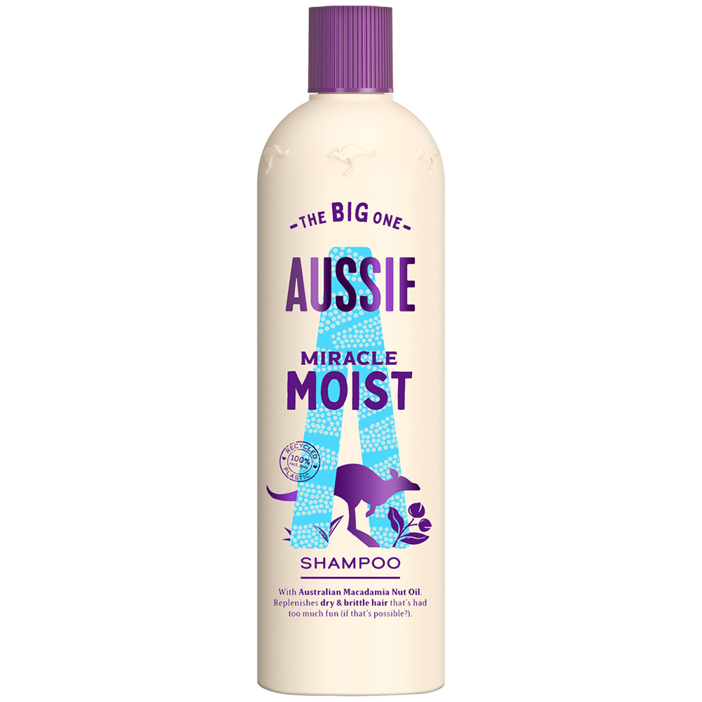Aussie Miracle Moist Vegan Shampoo 500ml Image 1