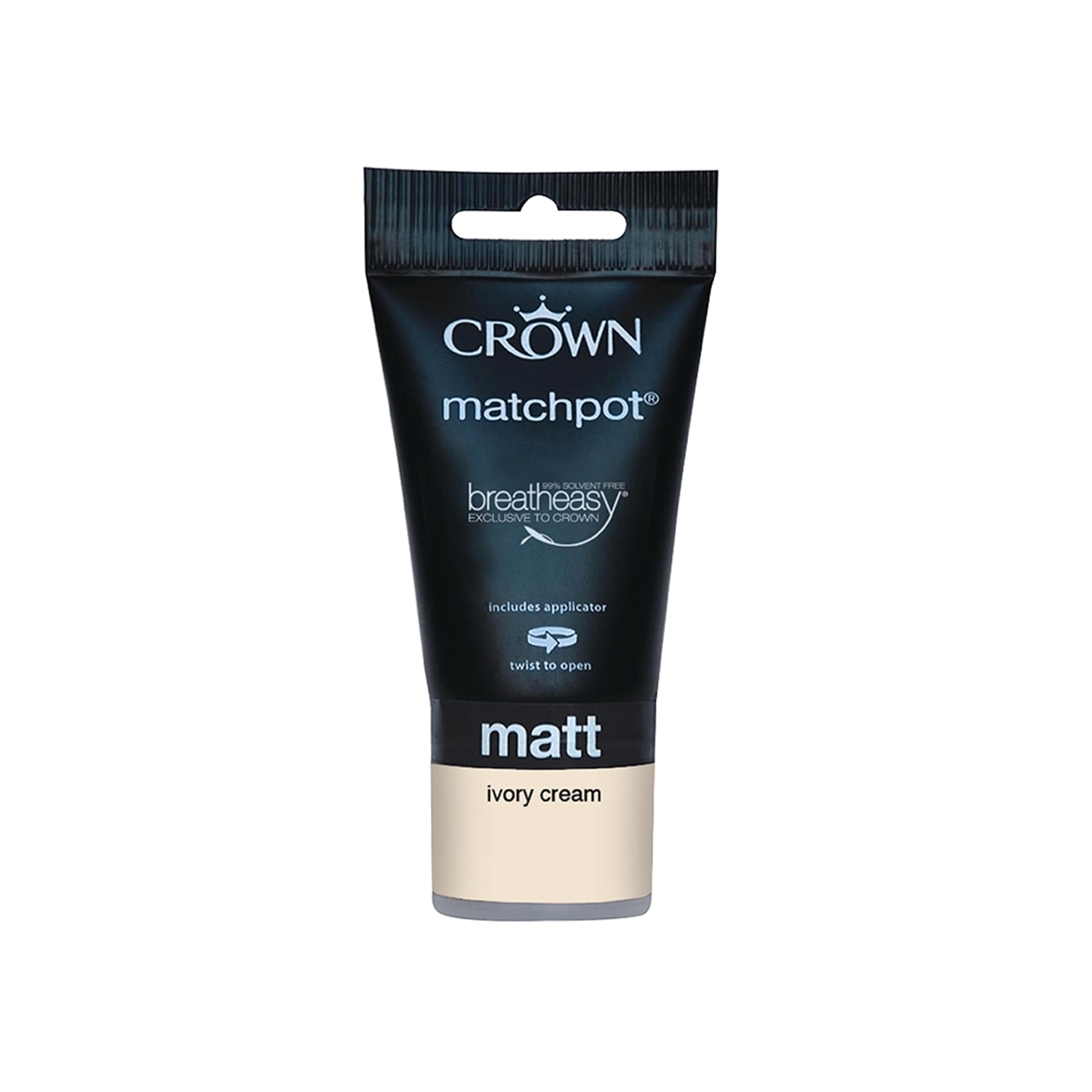 Crown Ivory Cream Matt Breatheasy Tester Pot 75ml Image