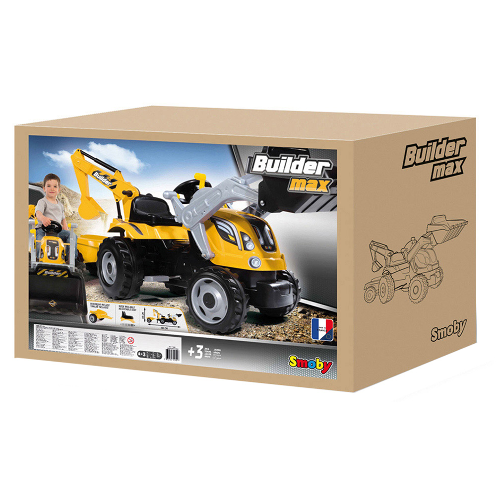 Smoby Builder Maxx Tractor and Trailer Image 5