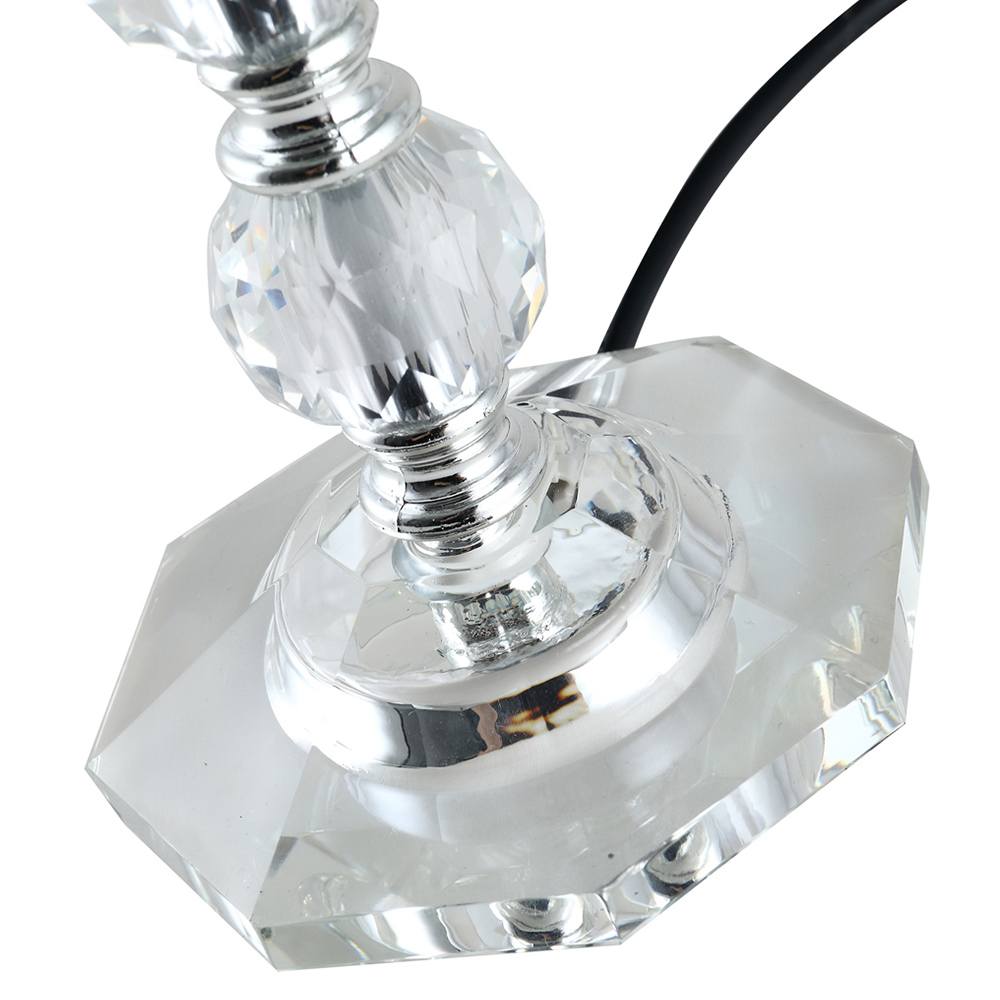 HOMCOM Crystallite Table Lamp with Fabric Image 6