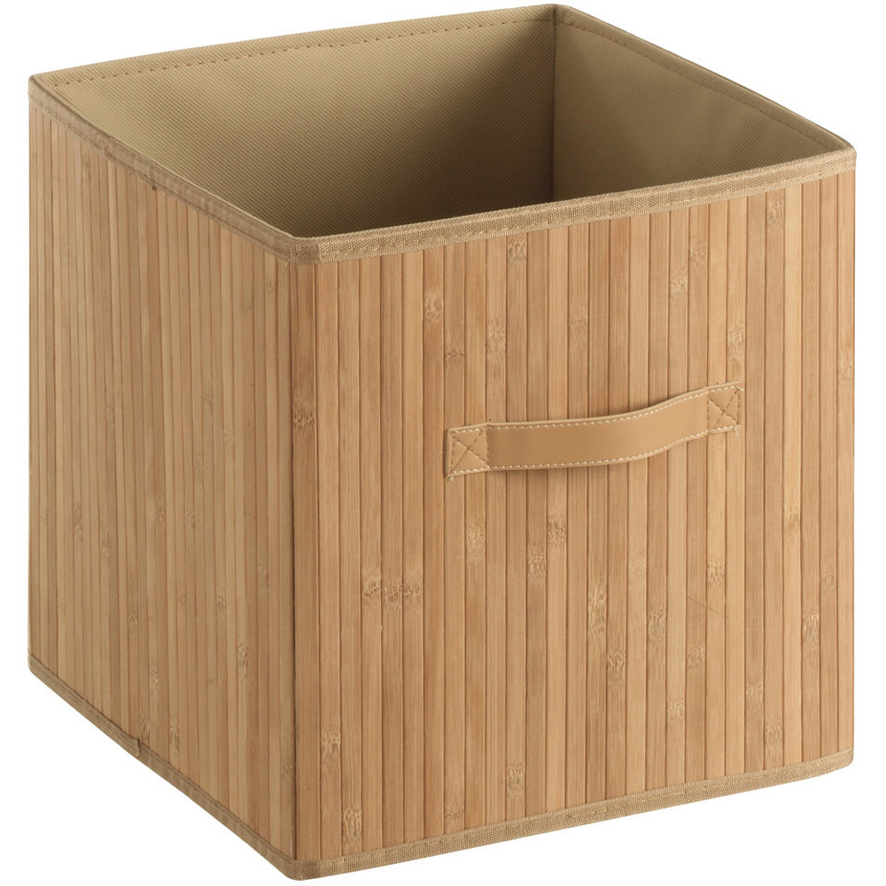 Premier Housewares Kankyo Natural Bamboo Storage Box with Handles Image 1
