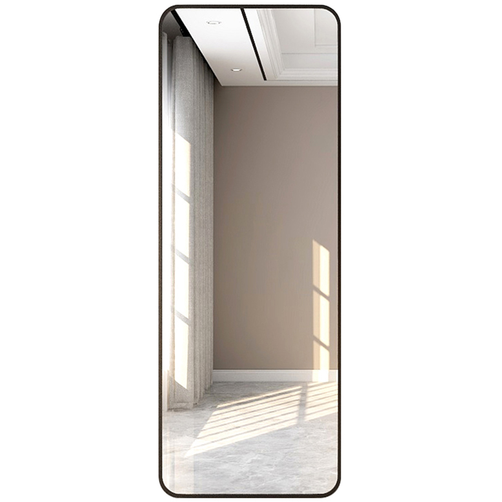 Living and Home Black Frame Full Length Door Mirror 37 x 147cm Image 5