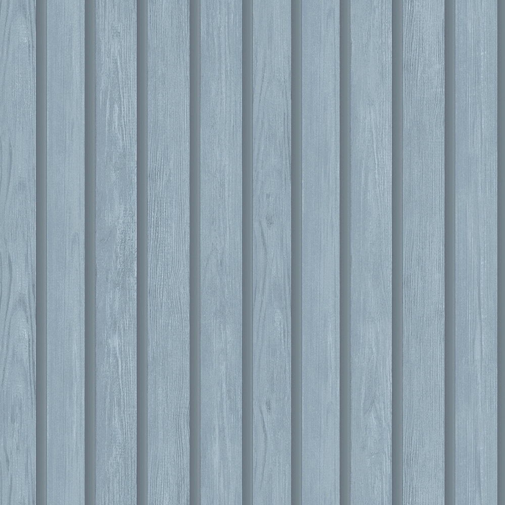 Holden Decor Wood Slat Blue Wallpaper Image 1