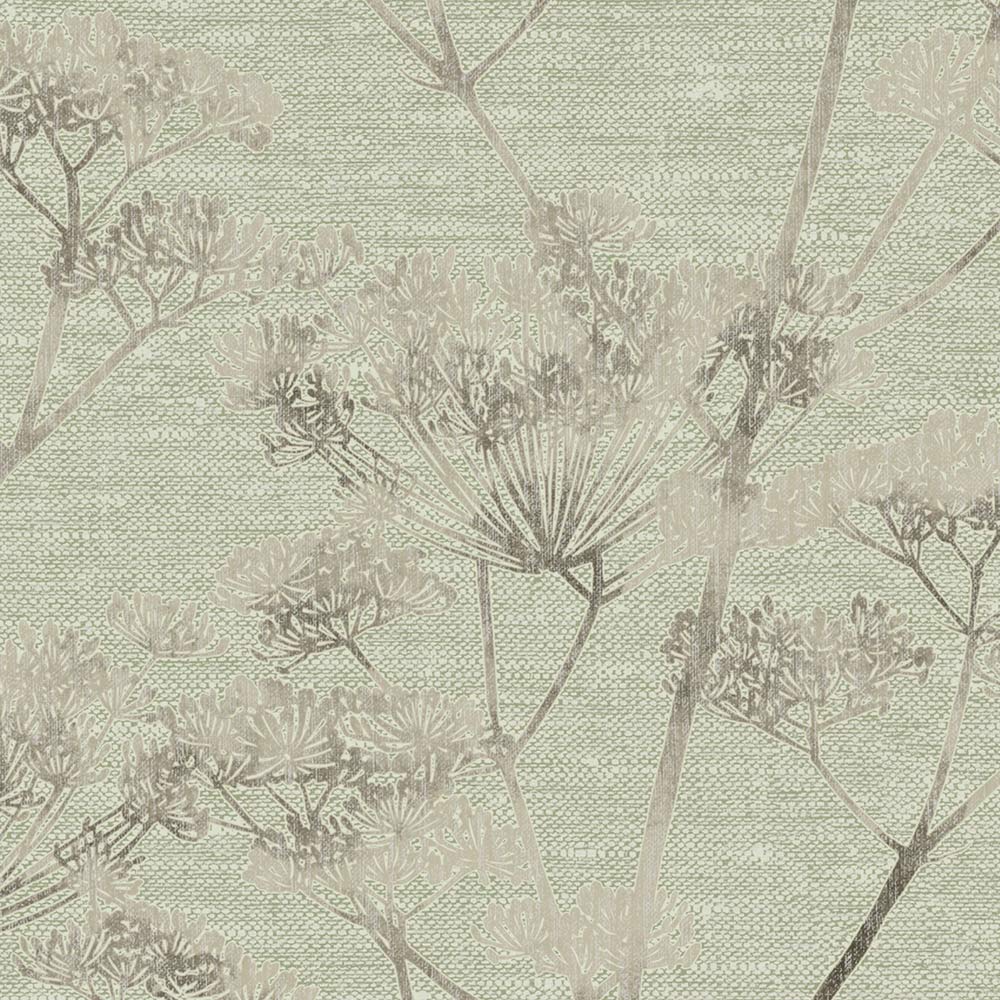 Boutique Serene Seed-Head Sage Wallpaper Image 4