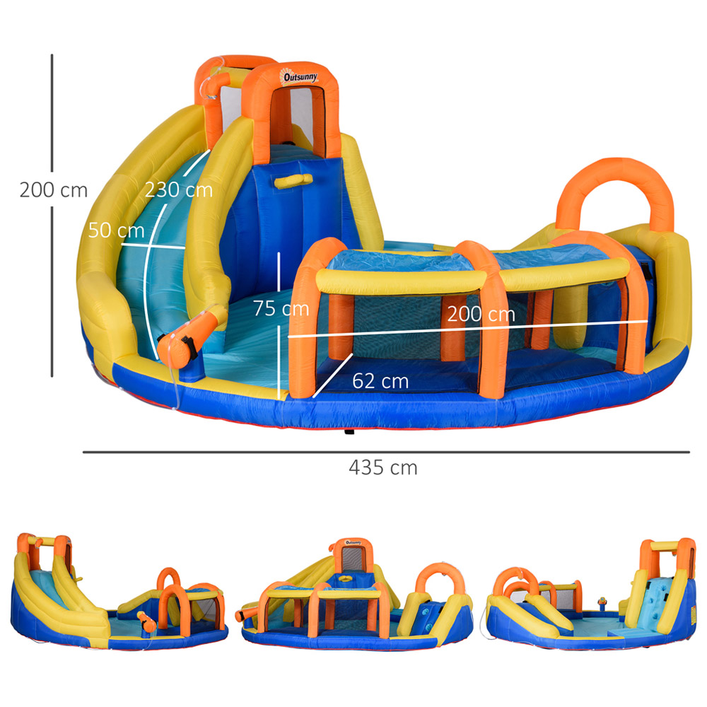 Outsunny 5-in-1 Water Pool Bouncy Castle Image 6