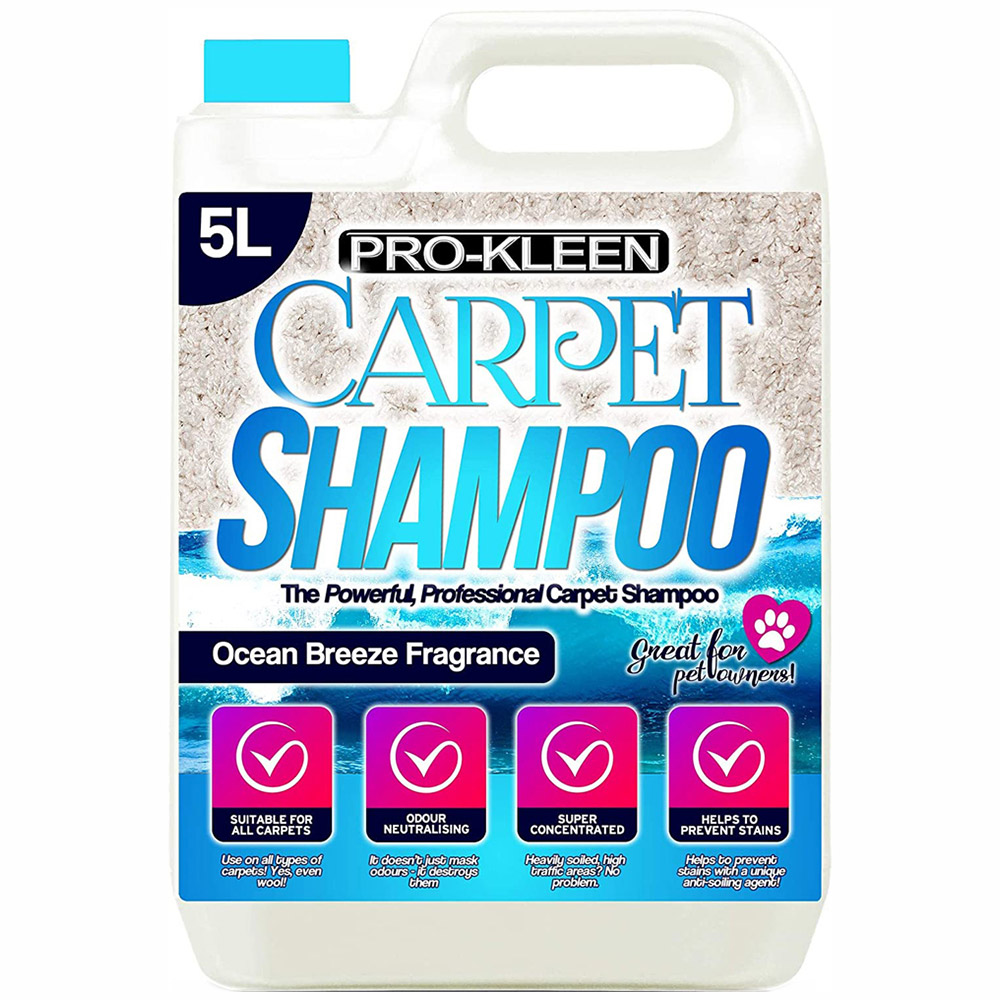 Pro-Kleen Carpet Shampoo Ocean Breeze Fragrance 5L Image 1