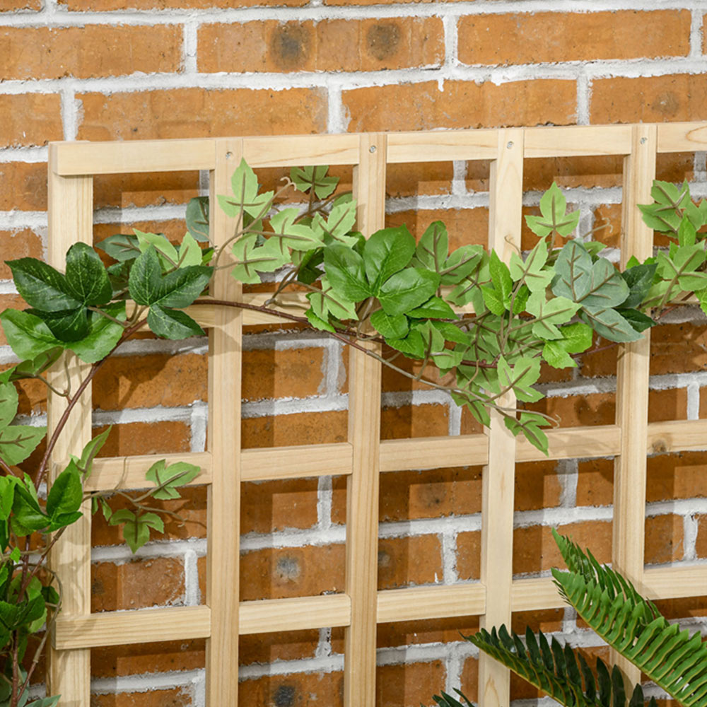 Outsunny Garden Planters with Trellis Image 4
