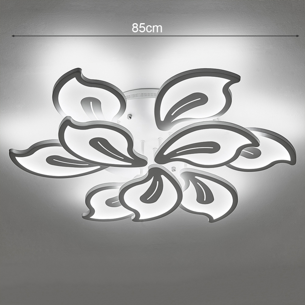 Living and Home White 9 Heads LED Ceiling Light Image 4