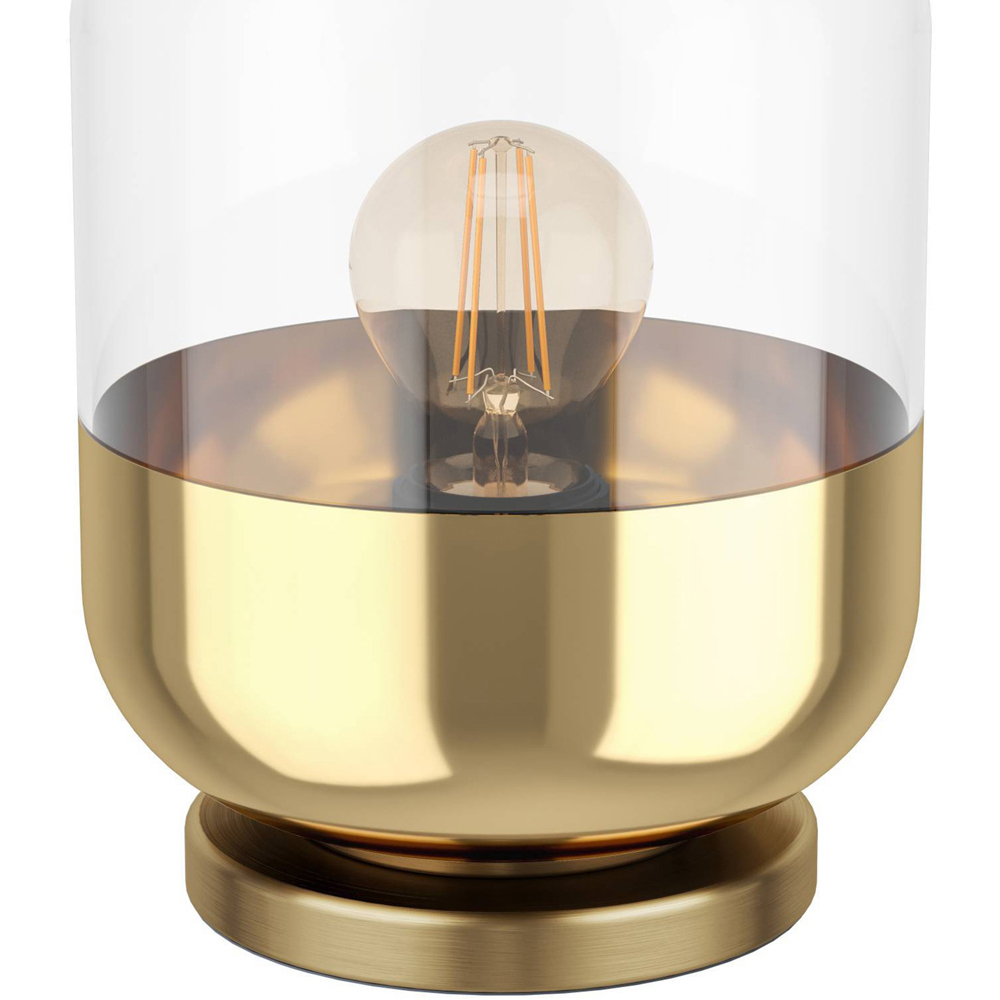 EGLO Maryvilla Gold and Clear Table Lamp Image 3