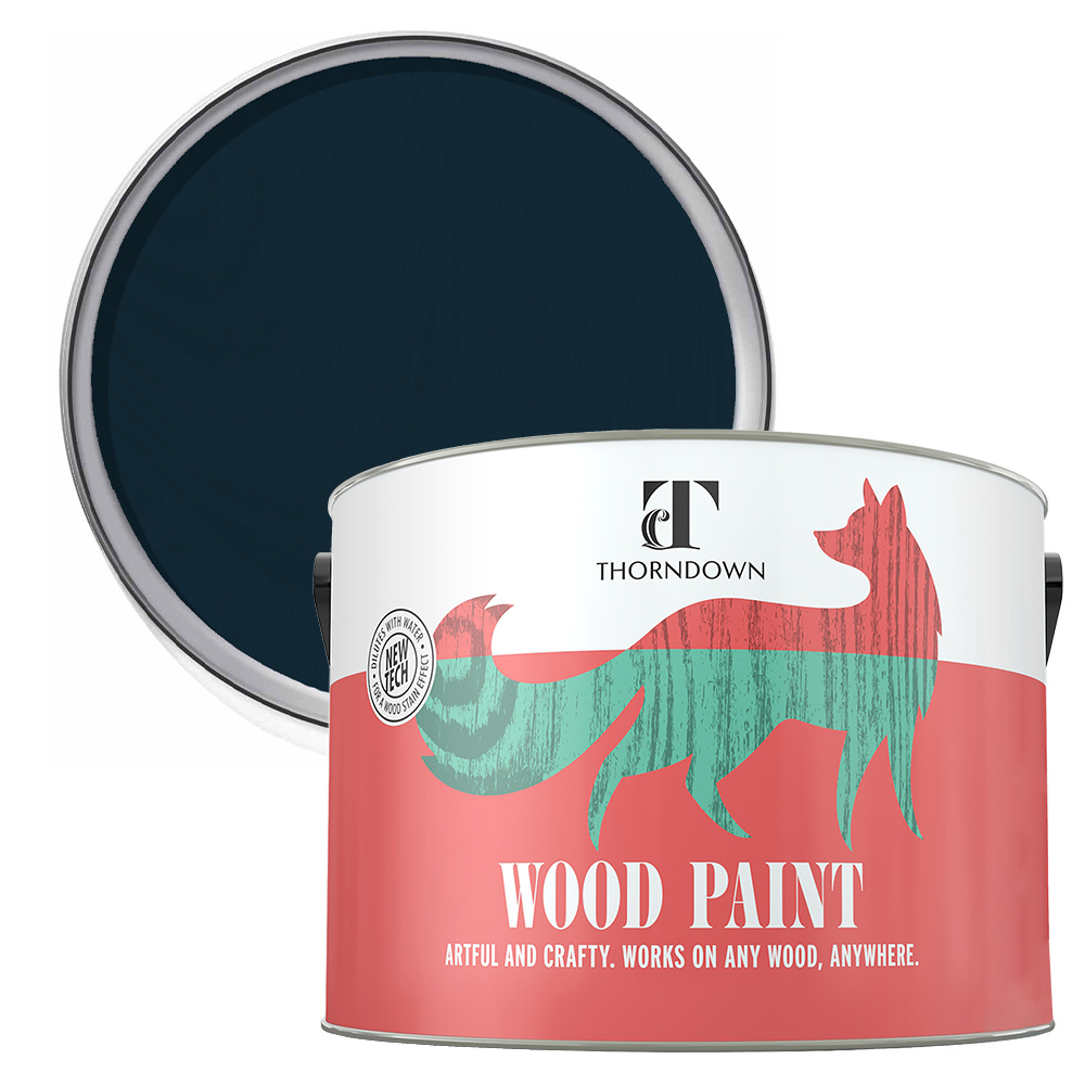 Thorndown Bishop Blue Satin Wood Paint 2.5L Image 1