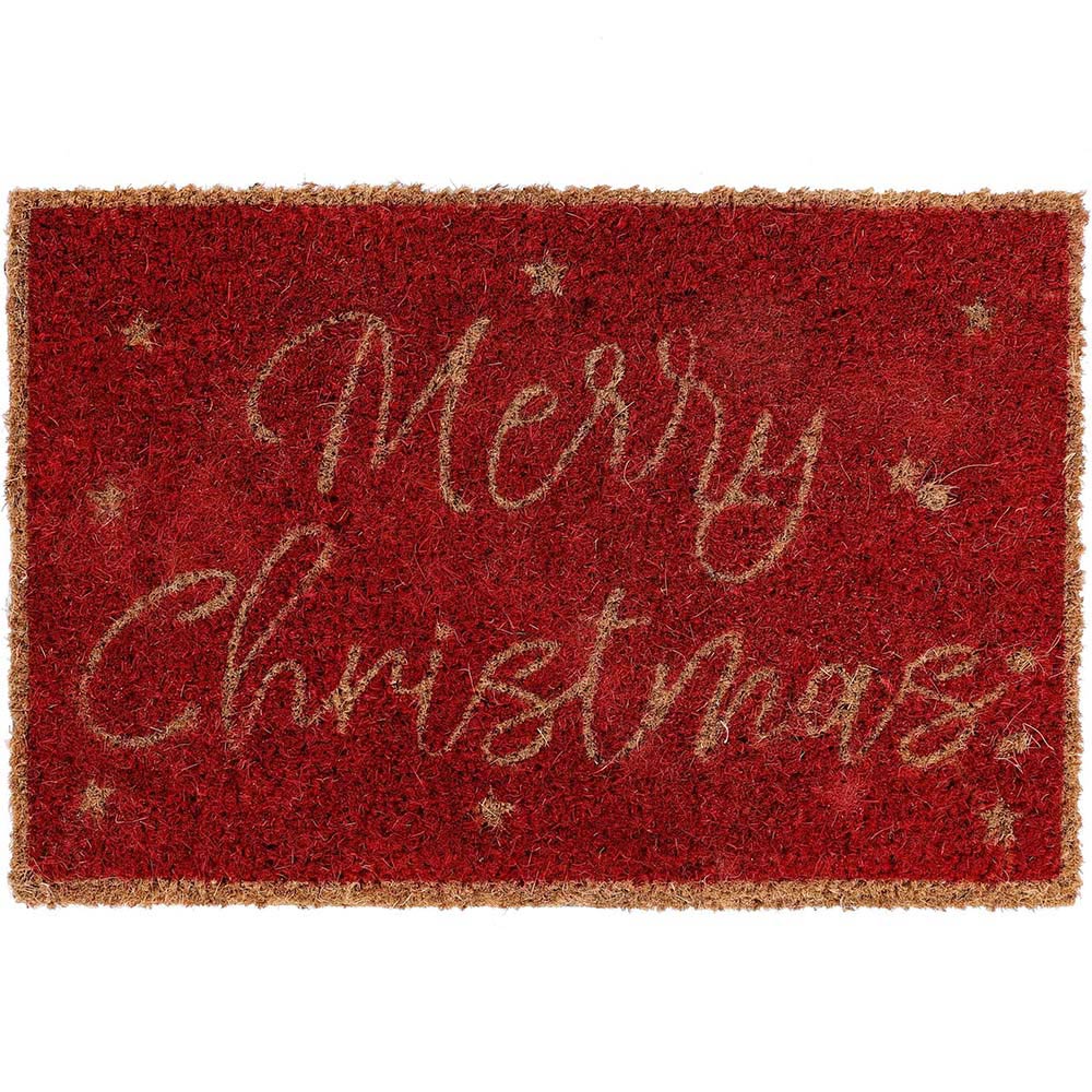 Charles Bentley Merry Christmas Coir Doormat 40 x 60cm Image 1