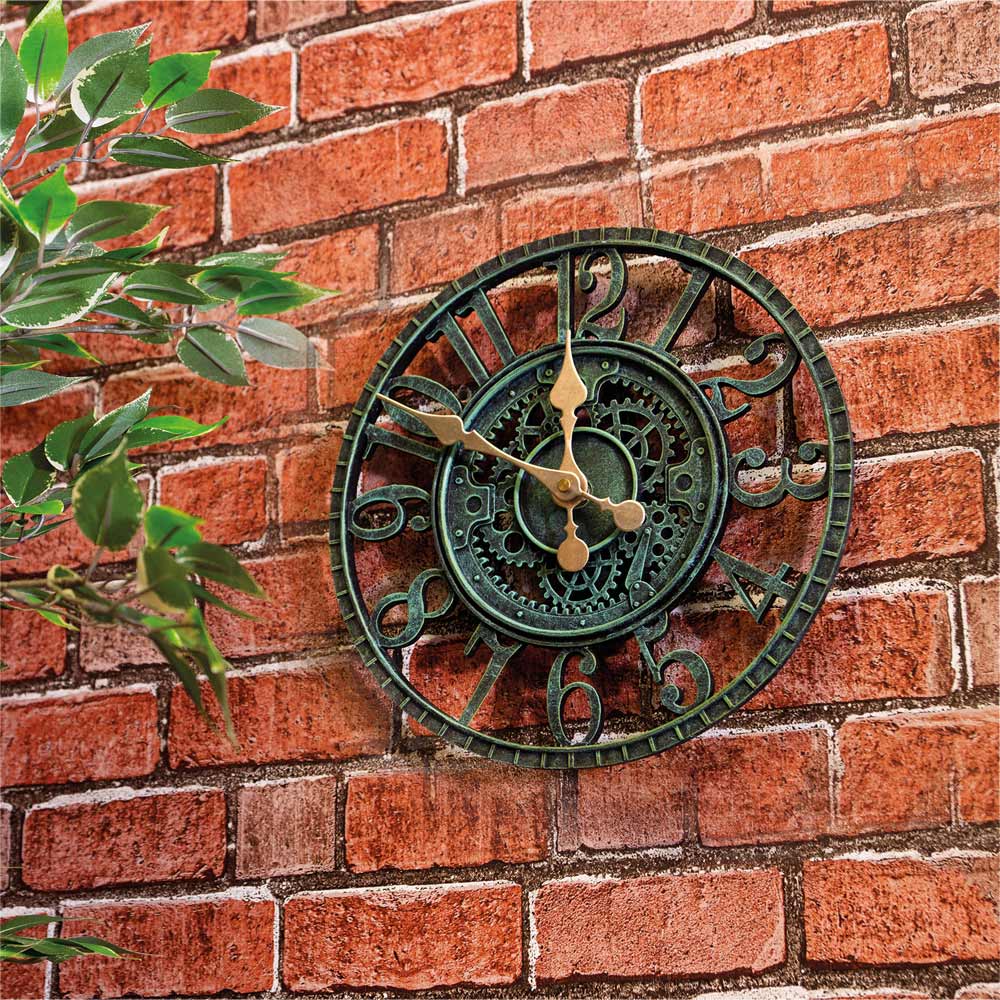 St Helens Vintage Face Garden Clock 30cm Image 2